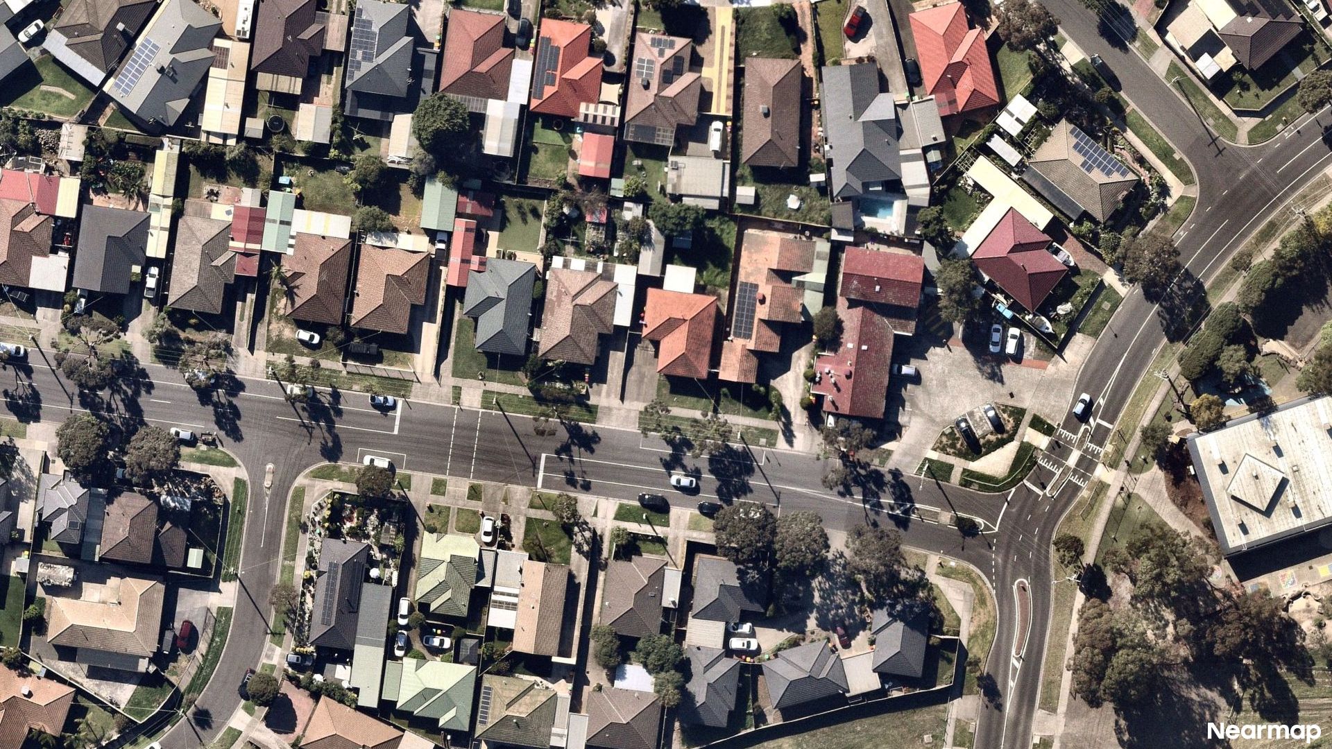 Vertical aerial view