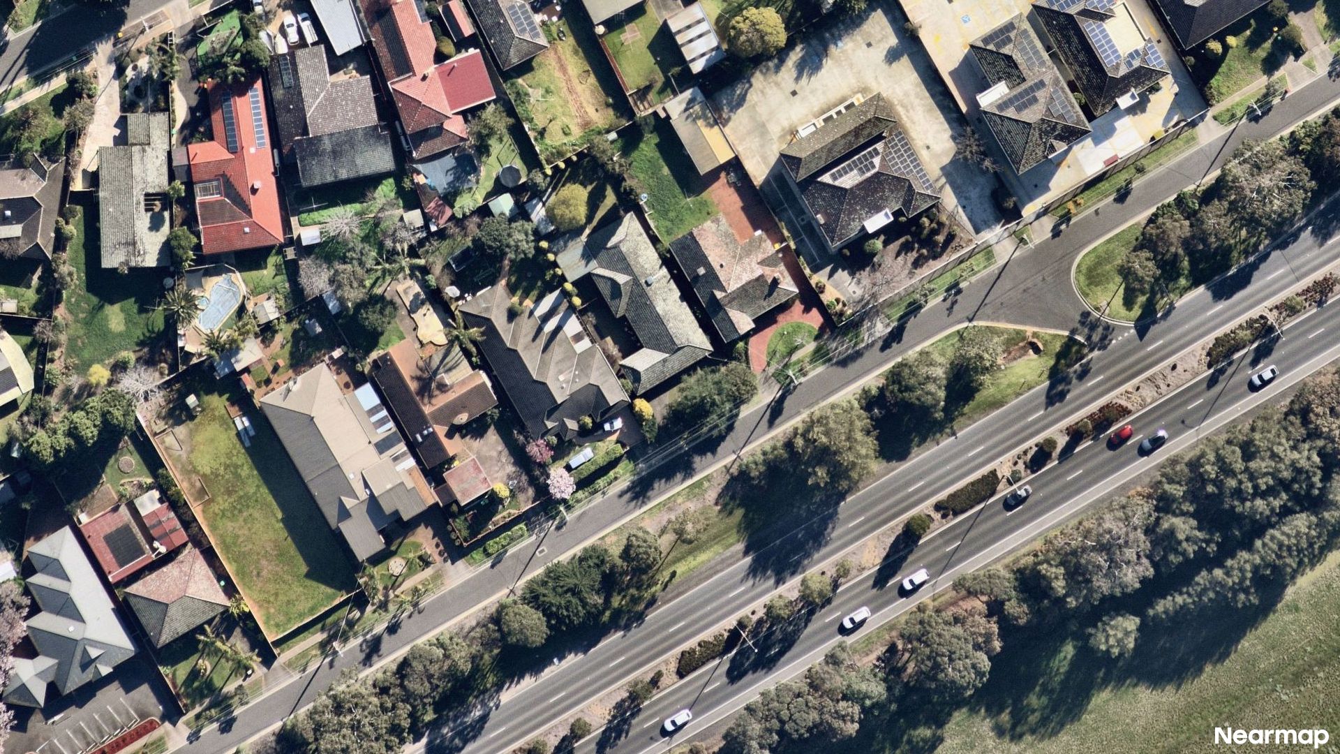 Vertical aerial view