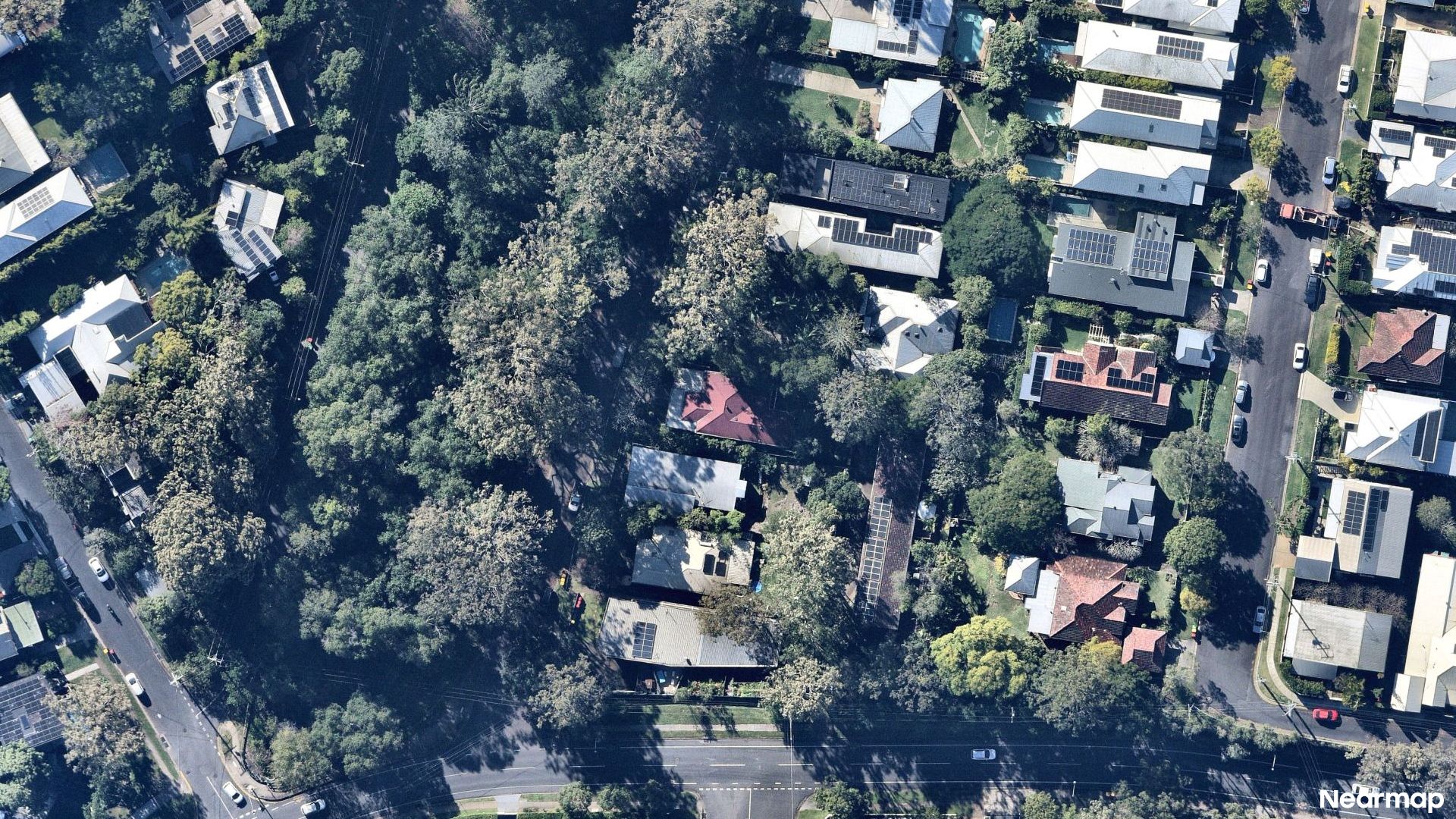 Vertical aerial view