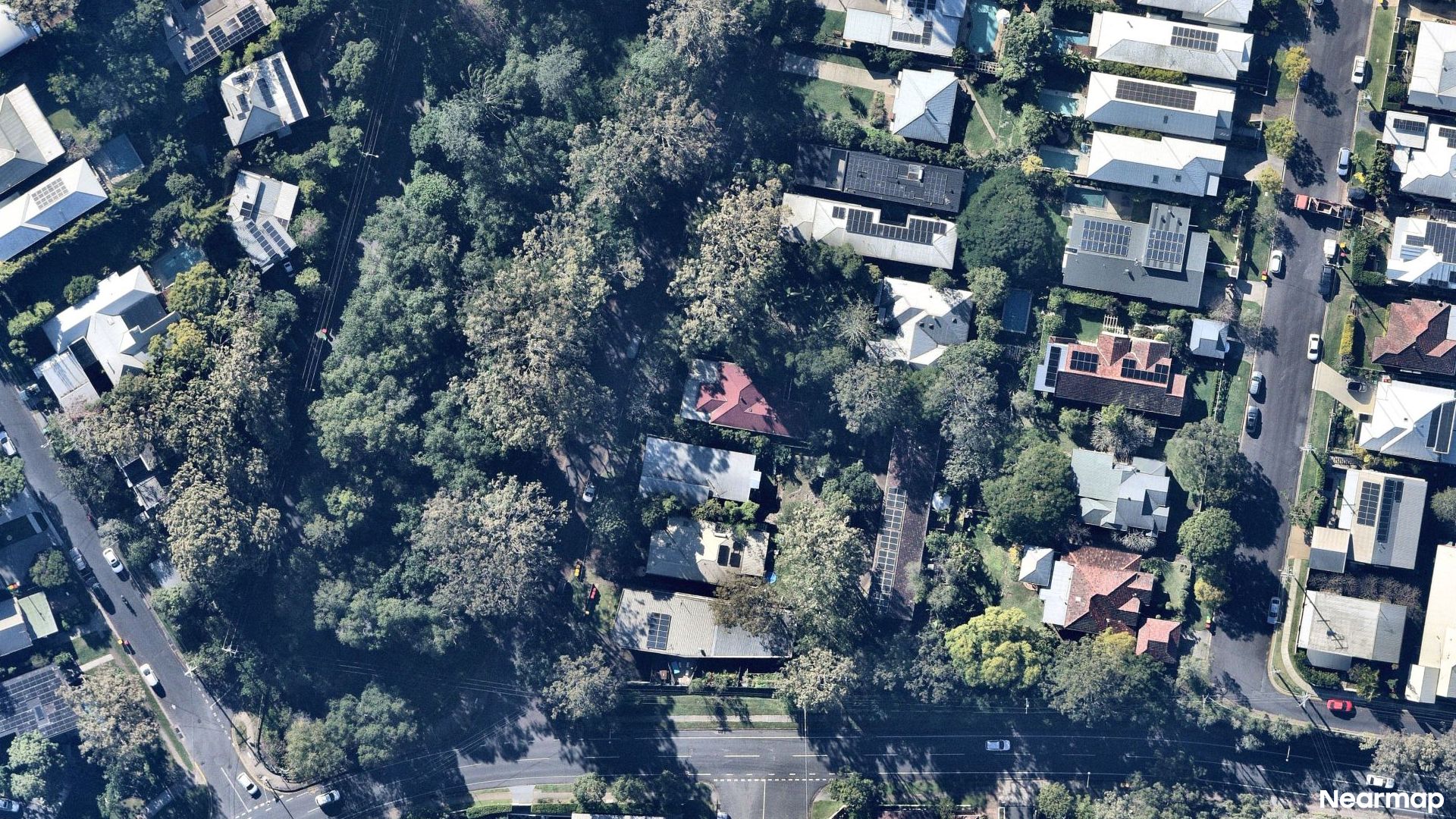 Vertical aerial view