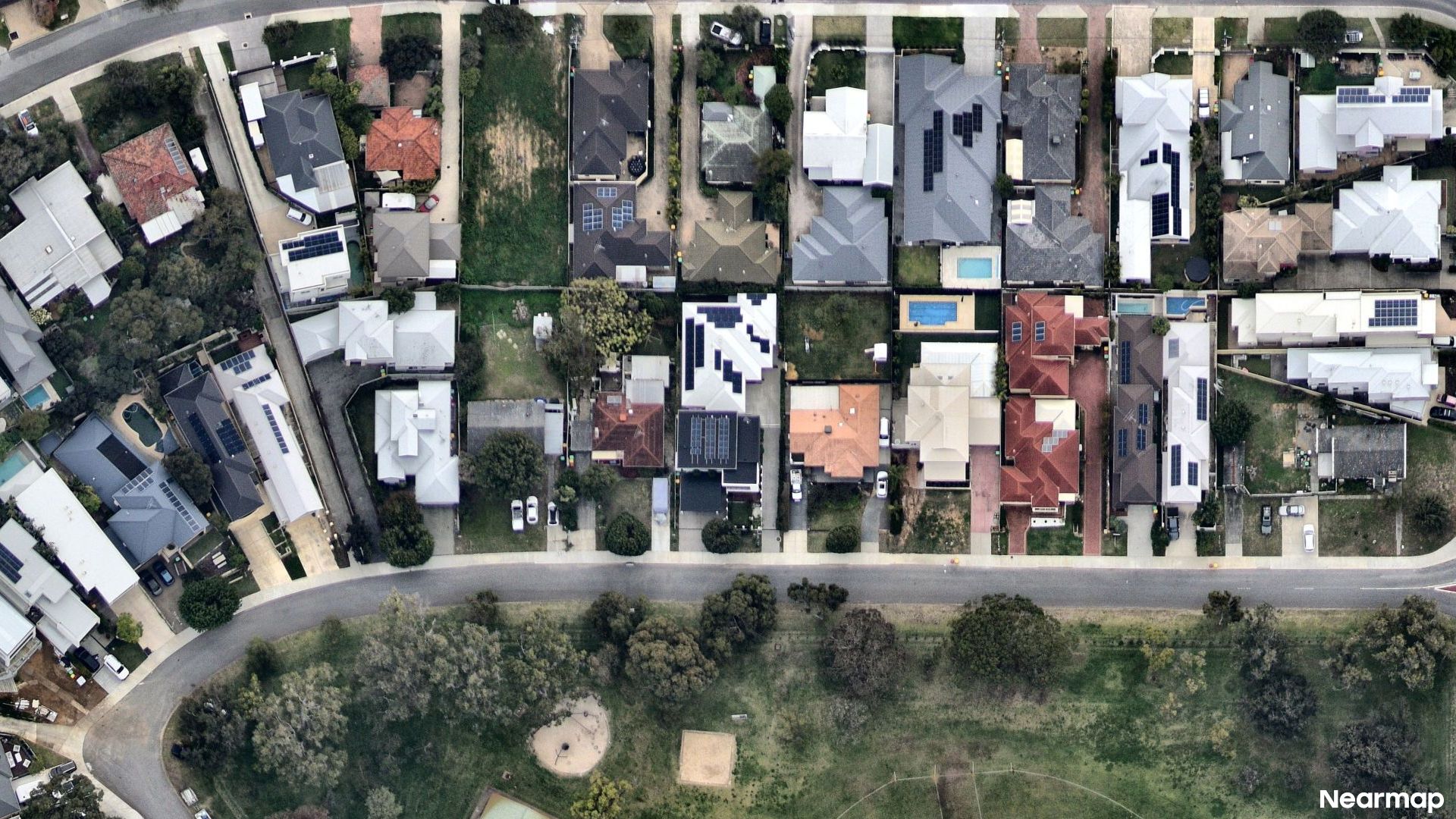 Vertical aerial view