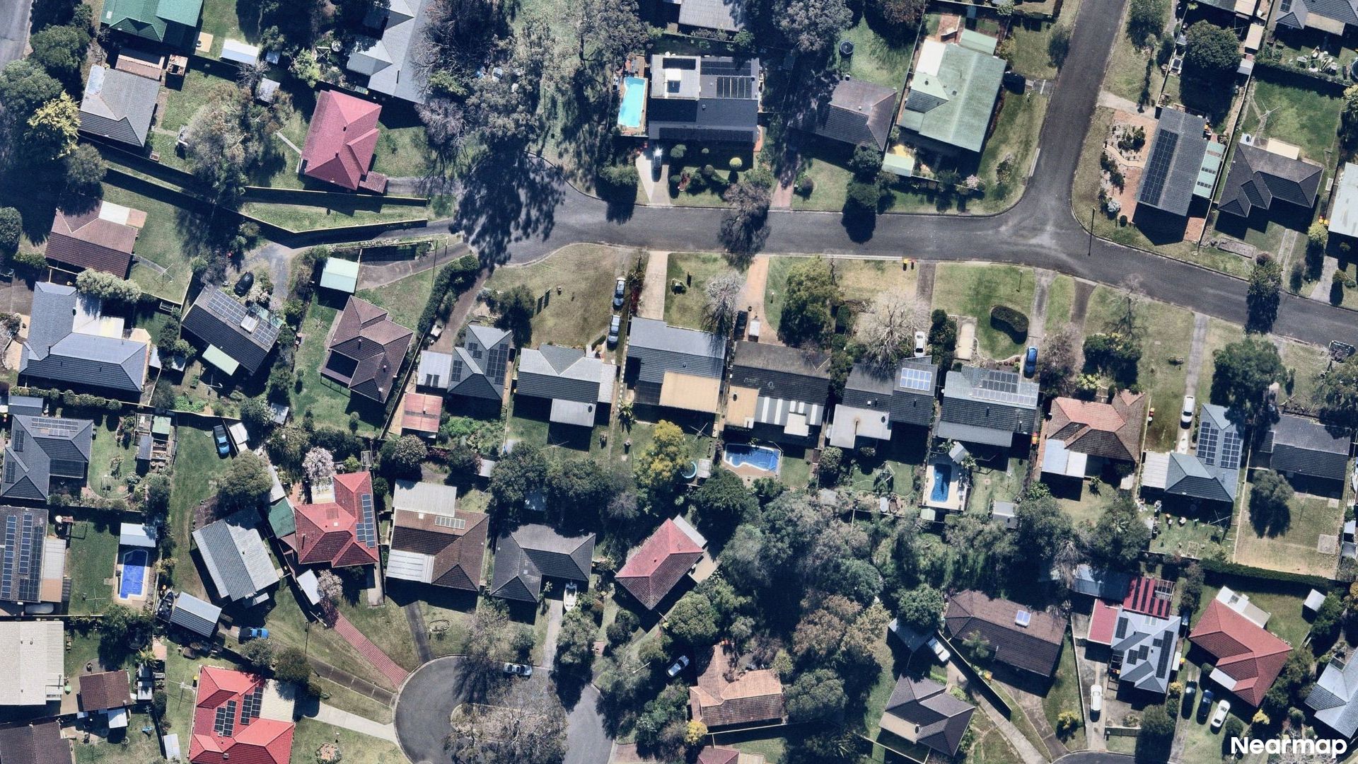 Vertical aerial view