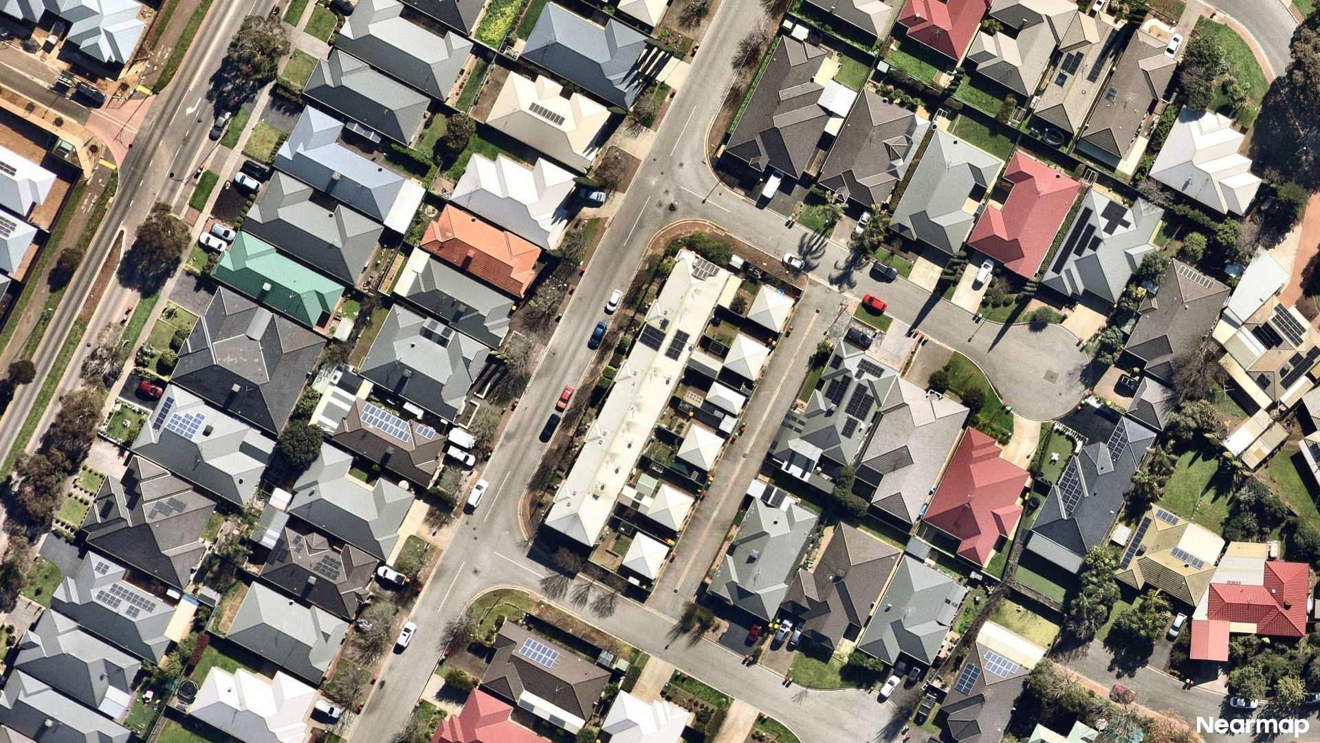 Vertical aerial view