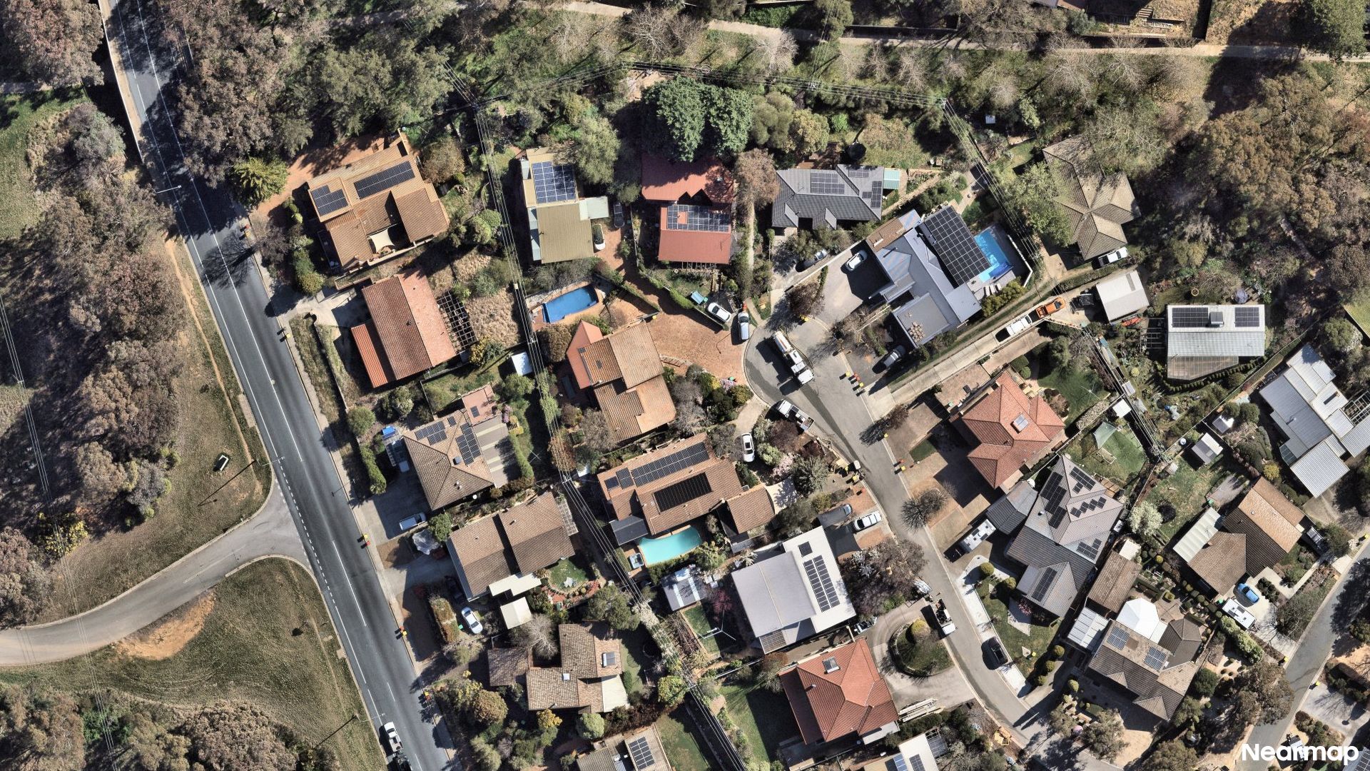 Vertical aerial view