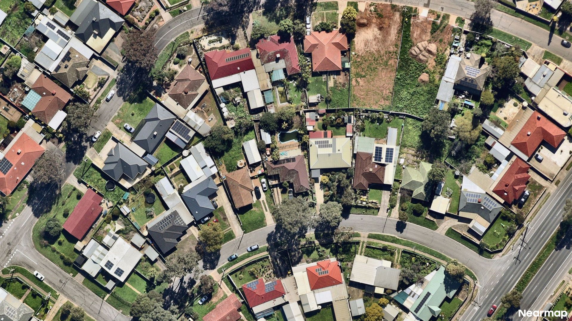 Vertical aerial view