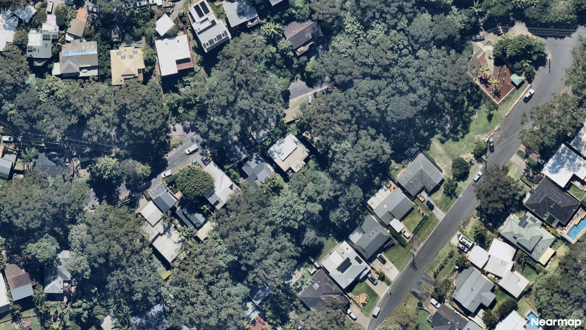 Vertical aerial view