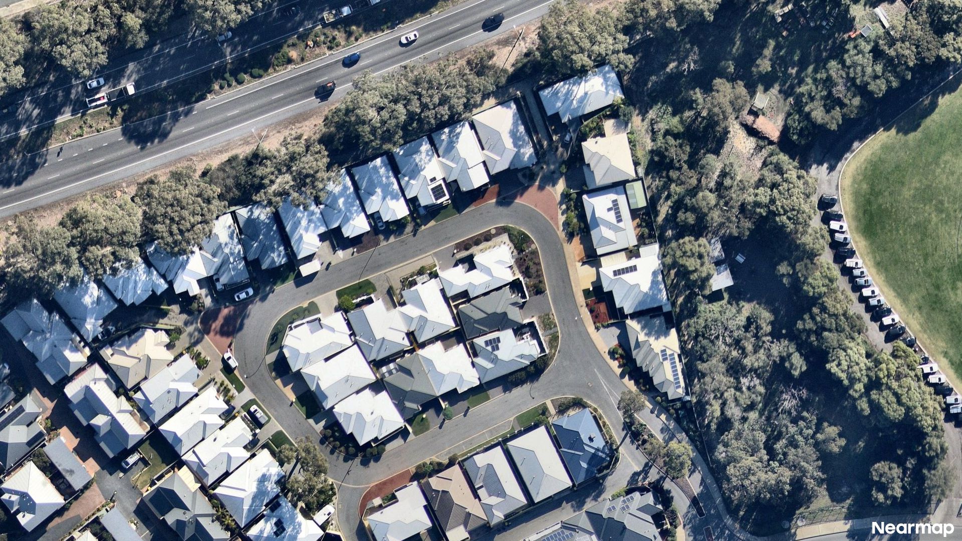 Vertical aerial view
