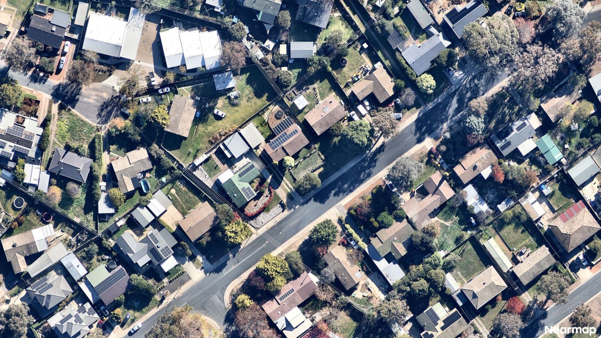 Vertical aerial view