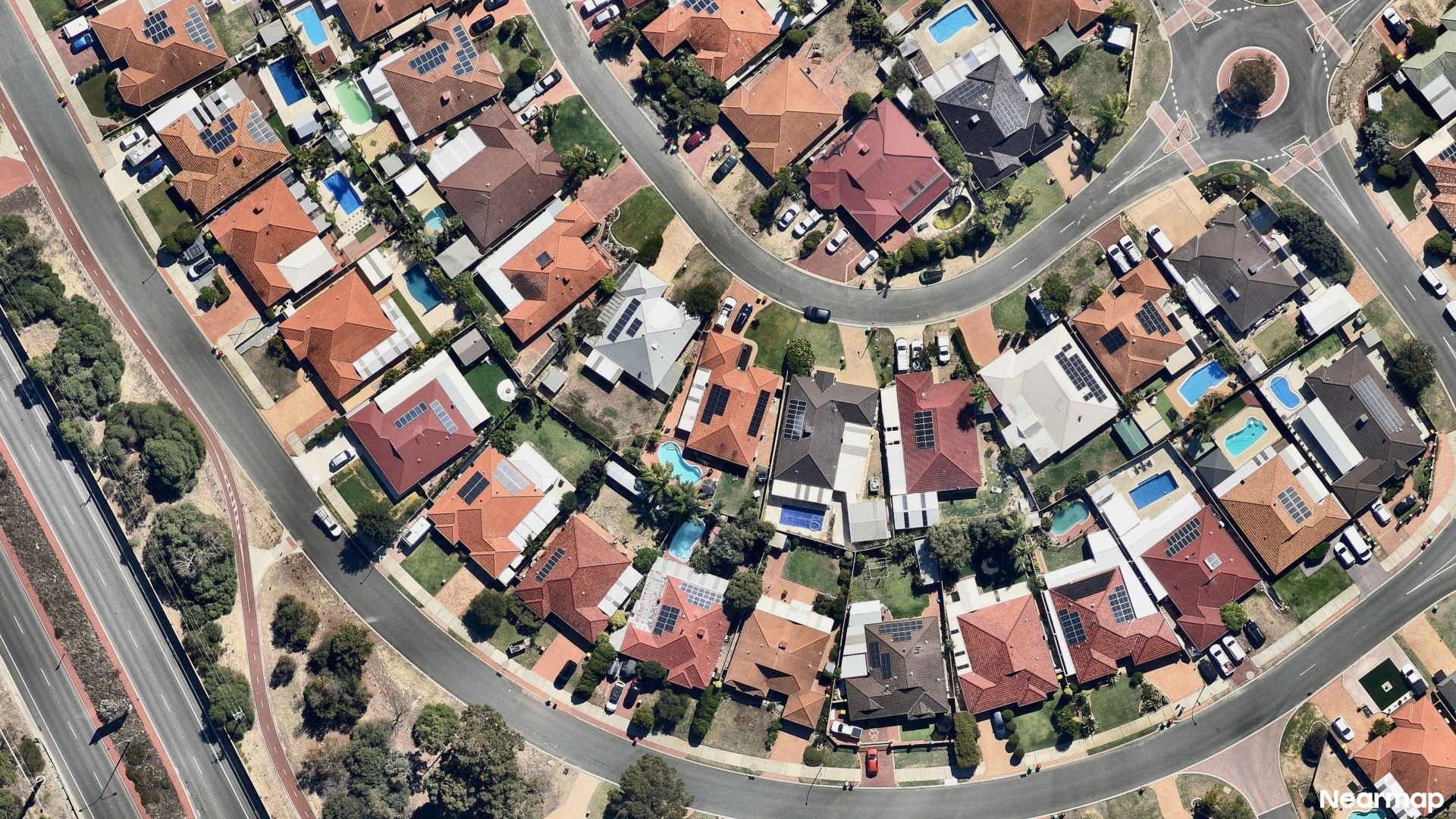 Vertical aerial view