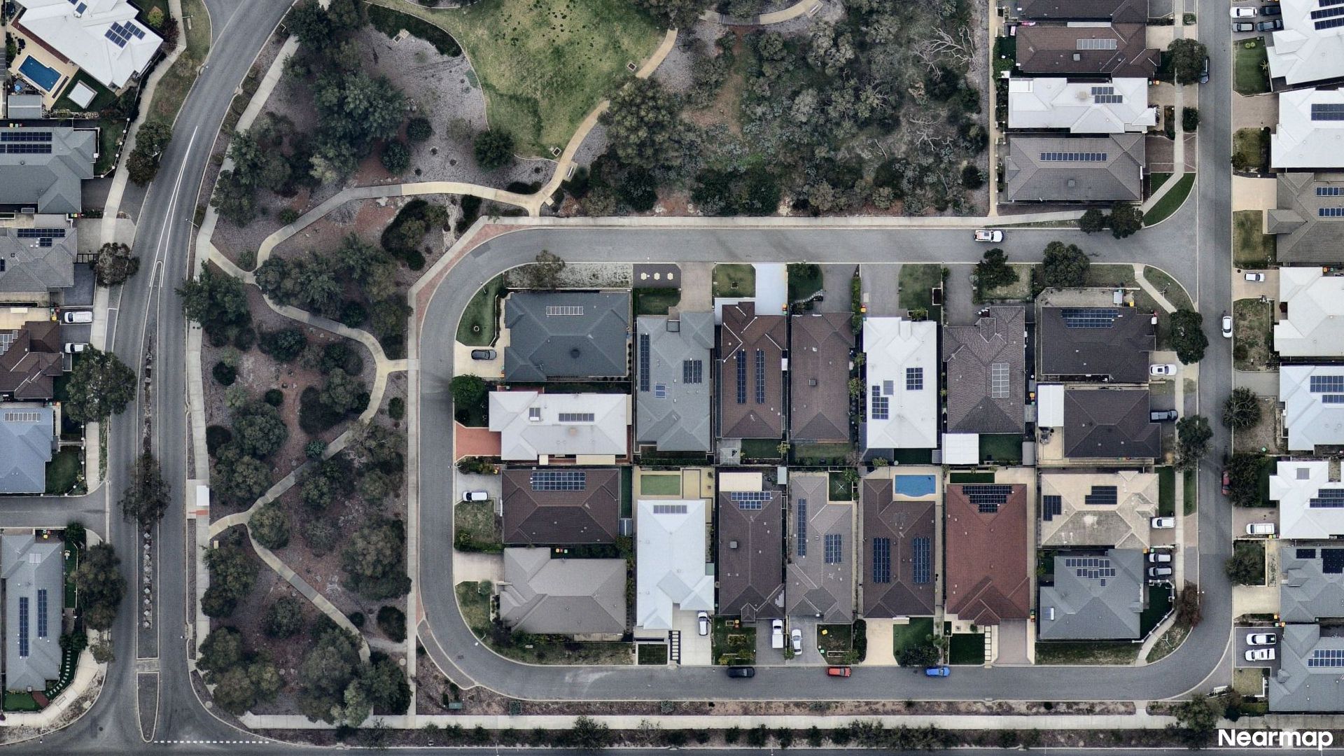 Vertical aerial view