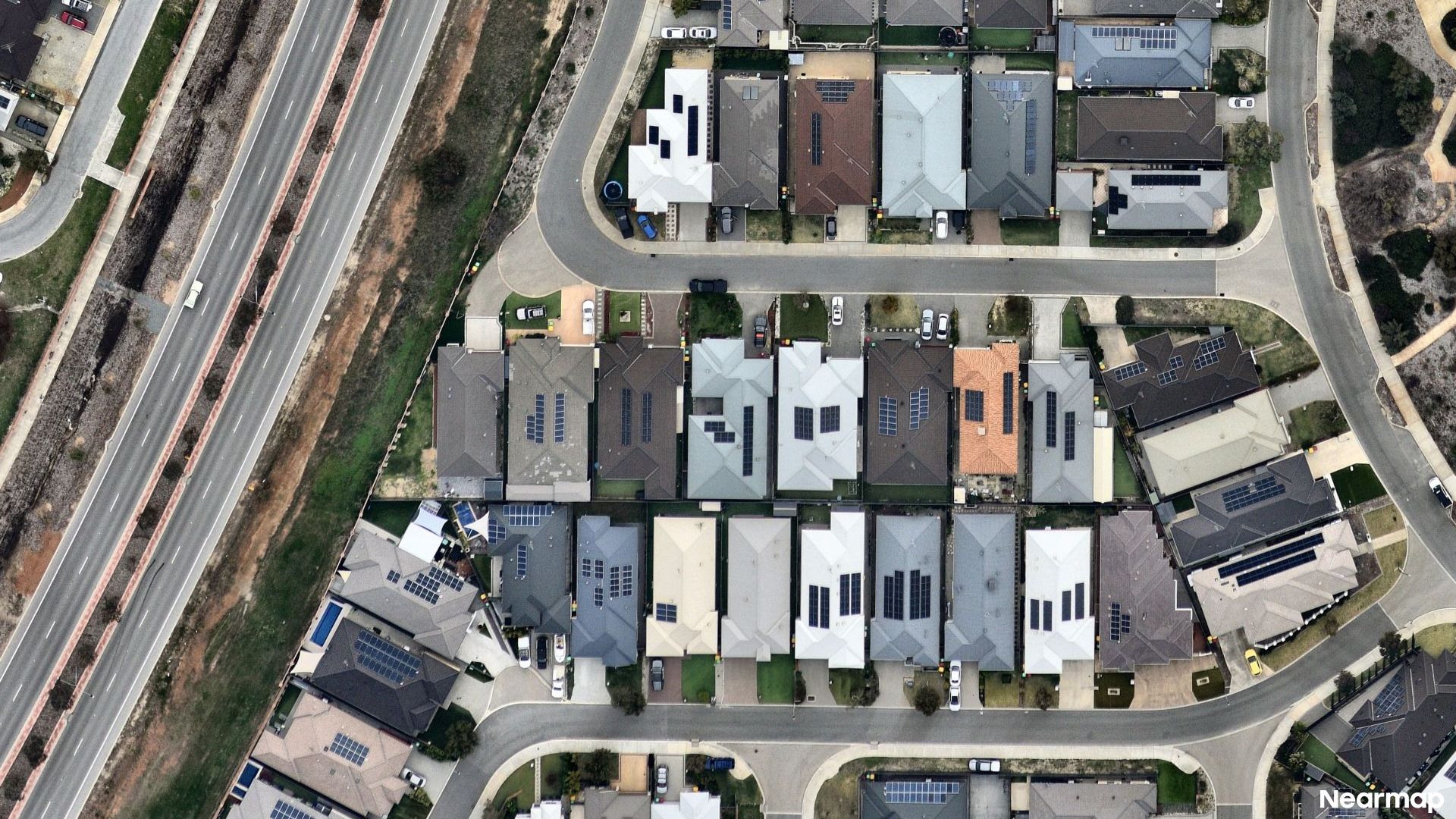 Vertical aerial view