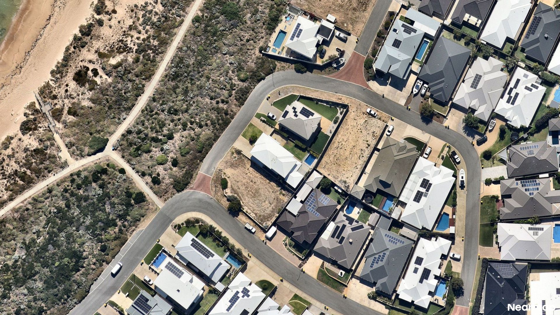 Vertical aerial view