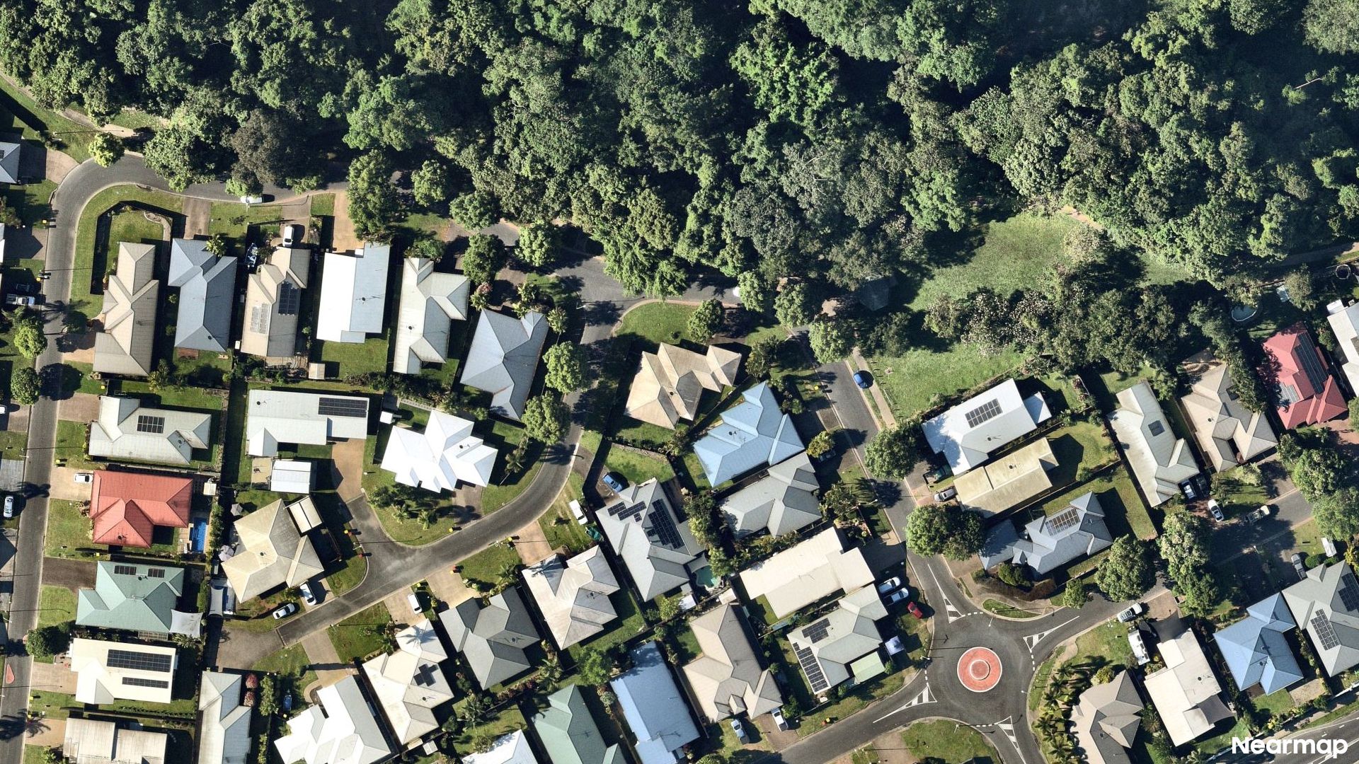 Vertical aerial view
