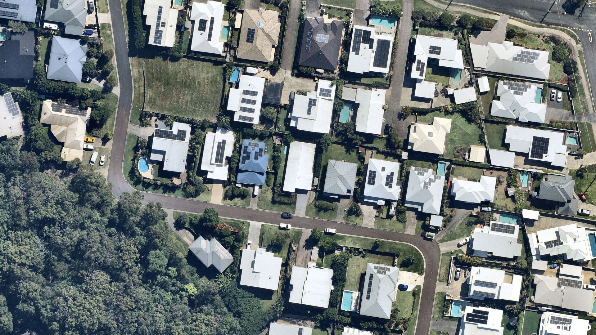 Vertical aerial view