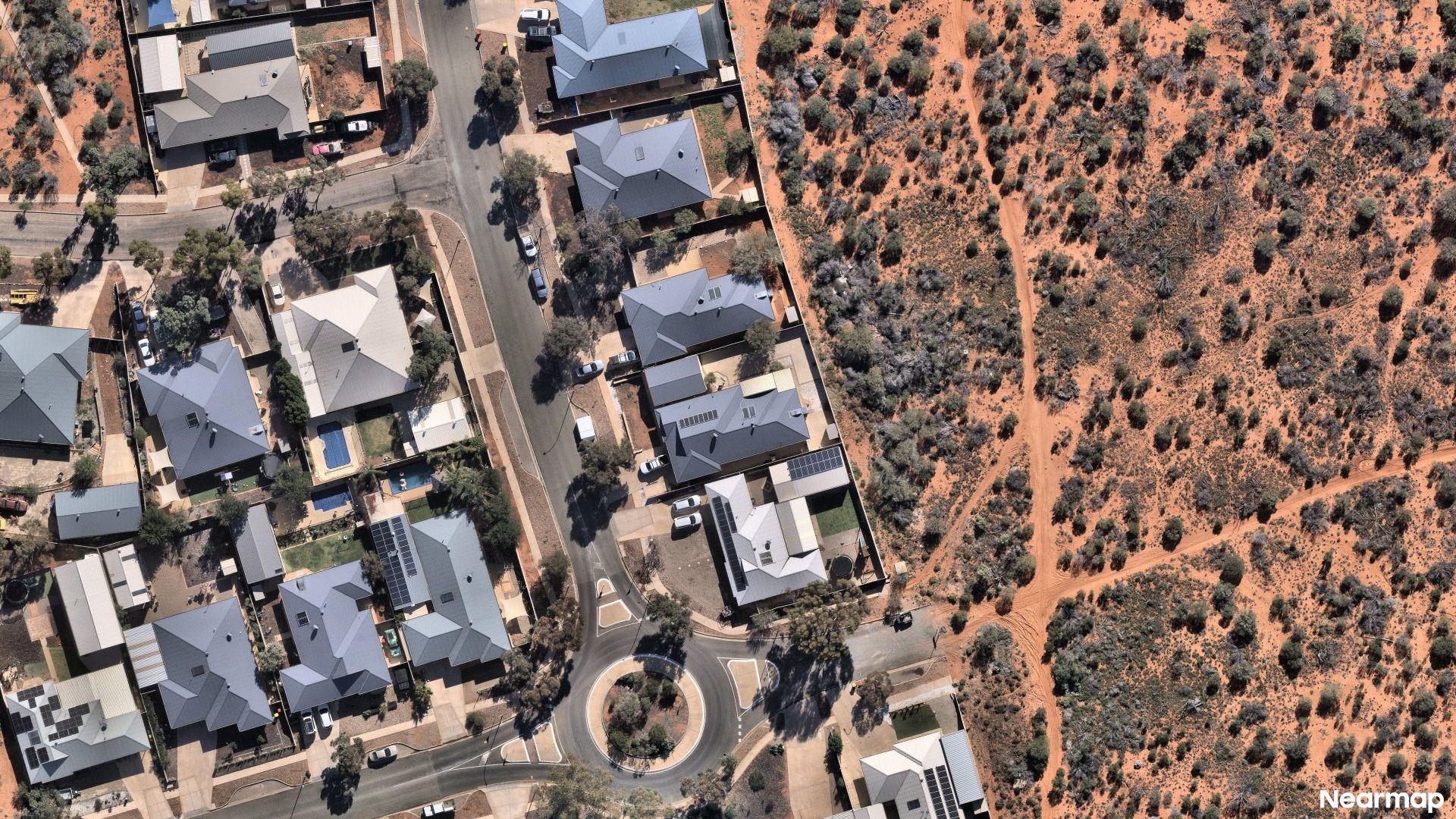 Vertical aerial view