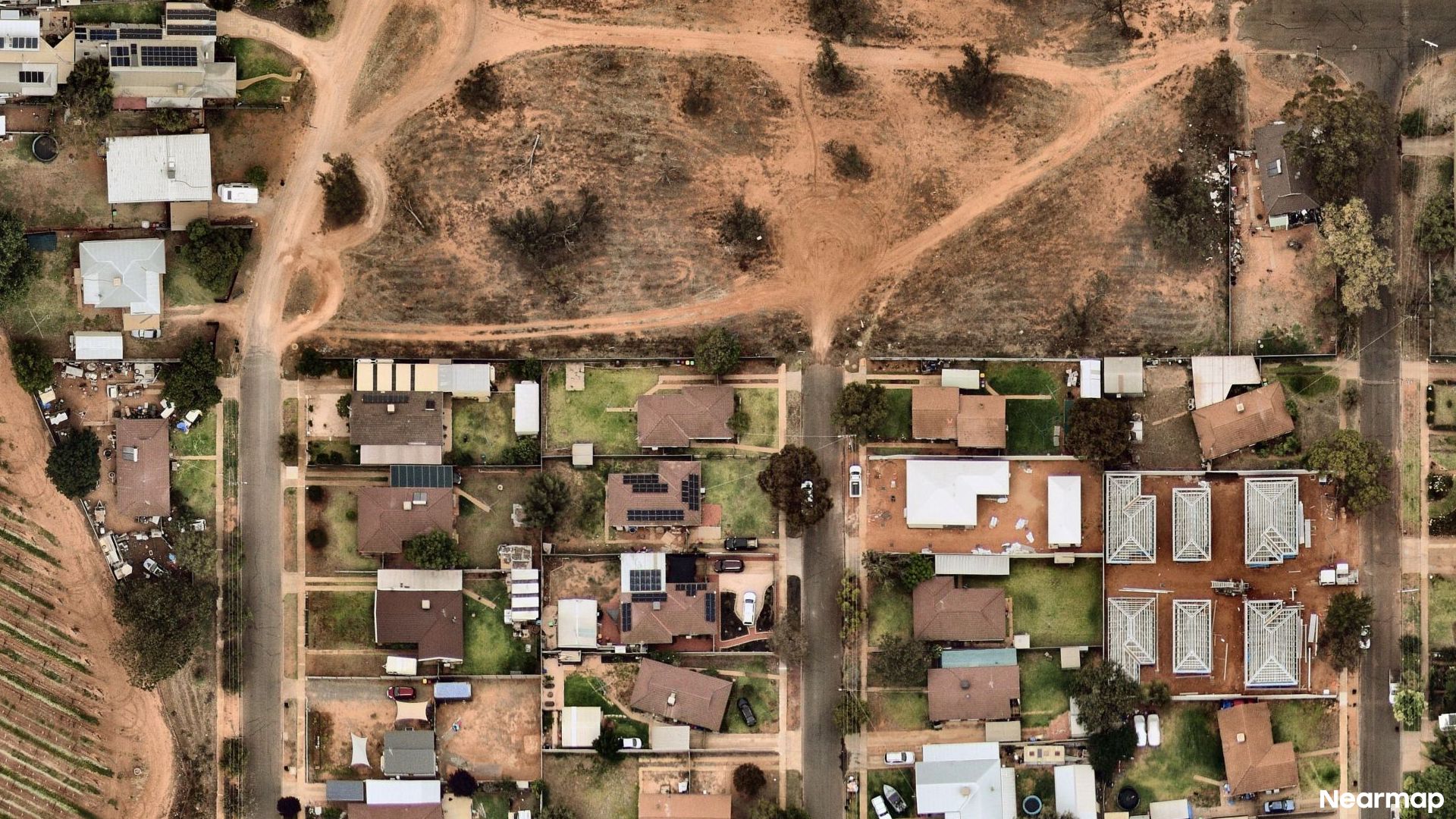 Vertical aerial view