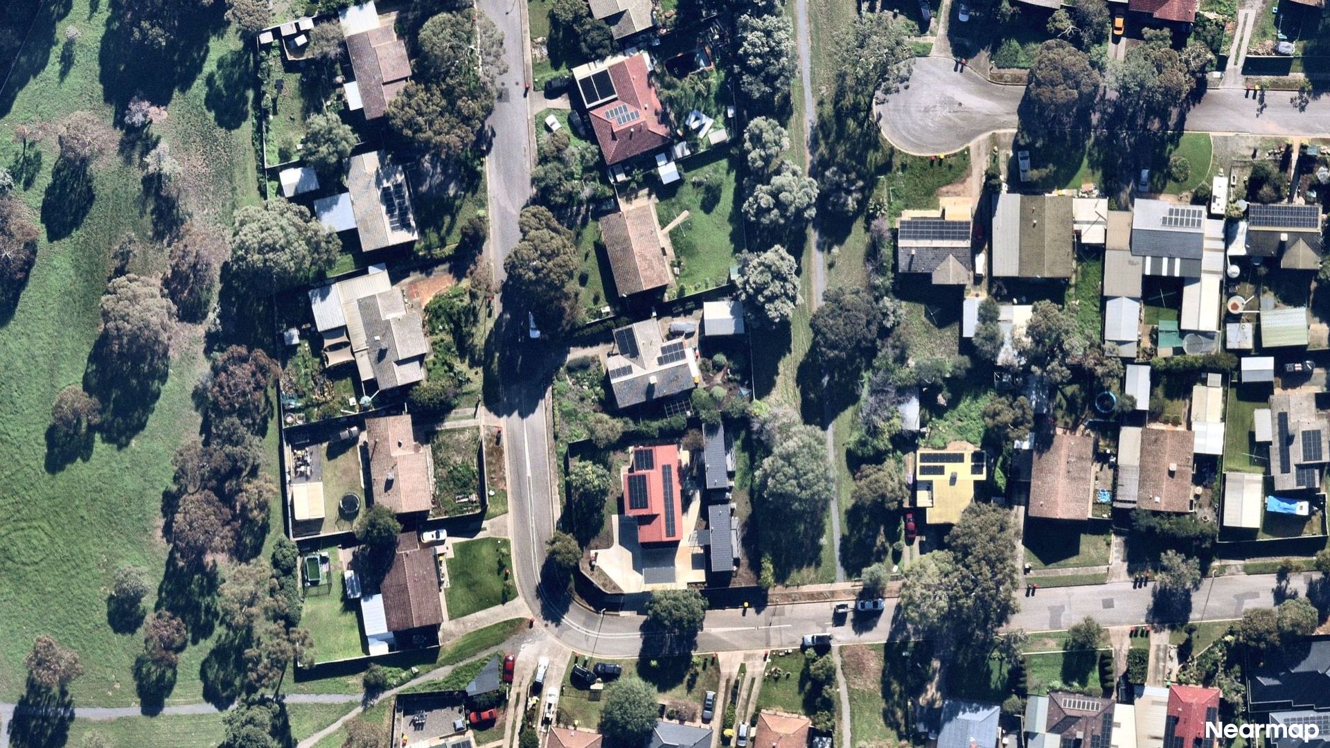 Vertical aerial view