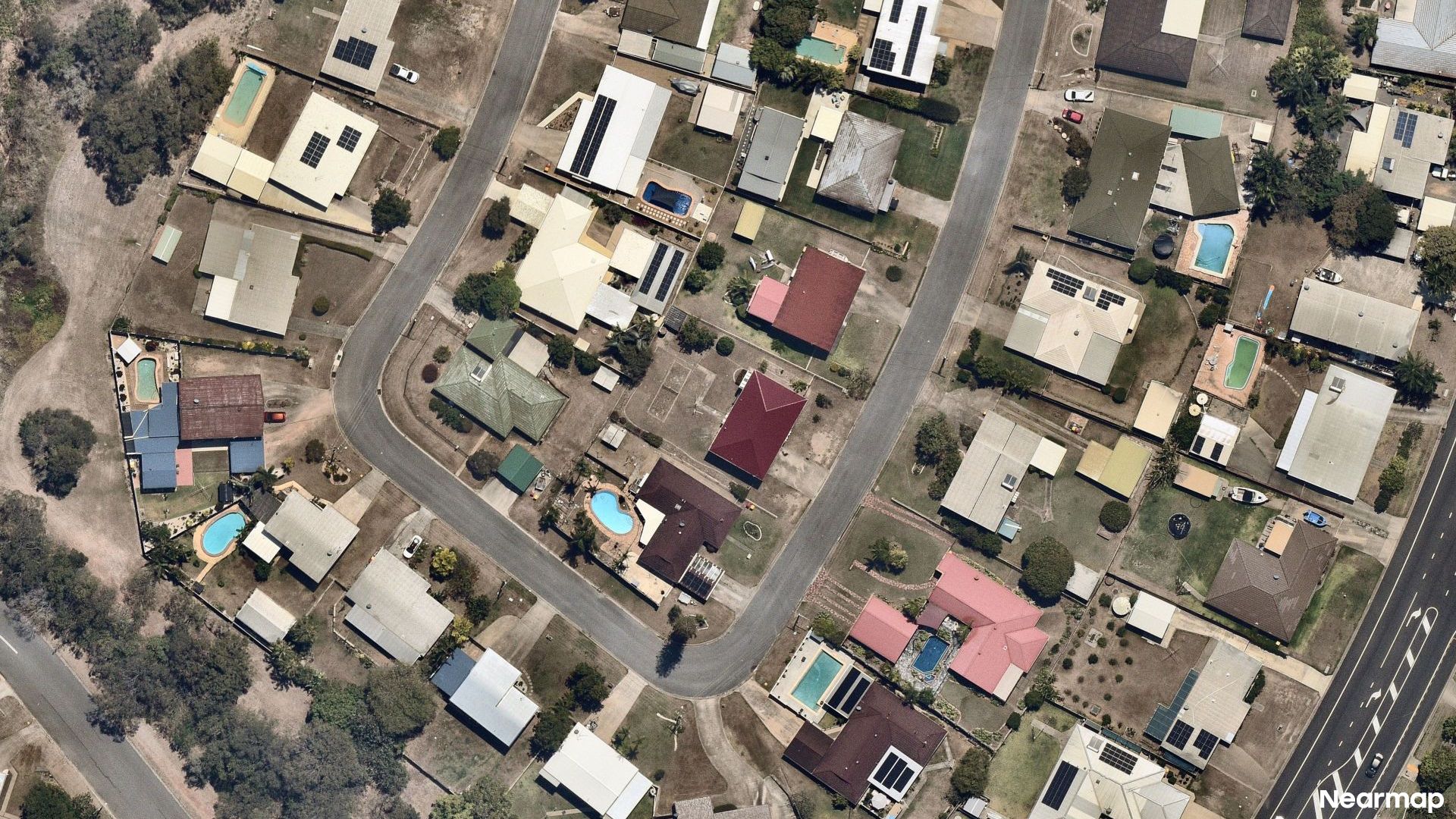 Vertical aerial view