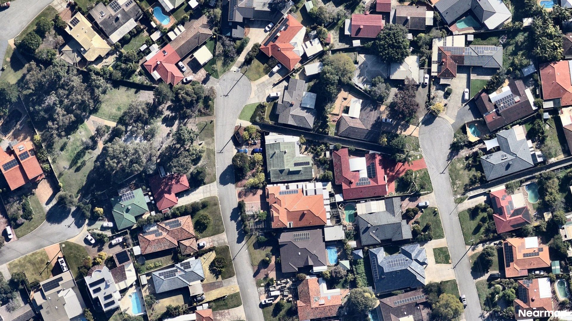 Vertical aerial view