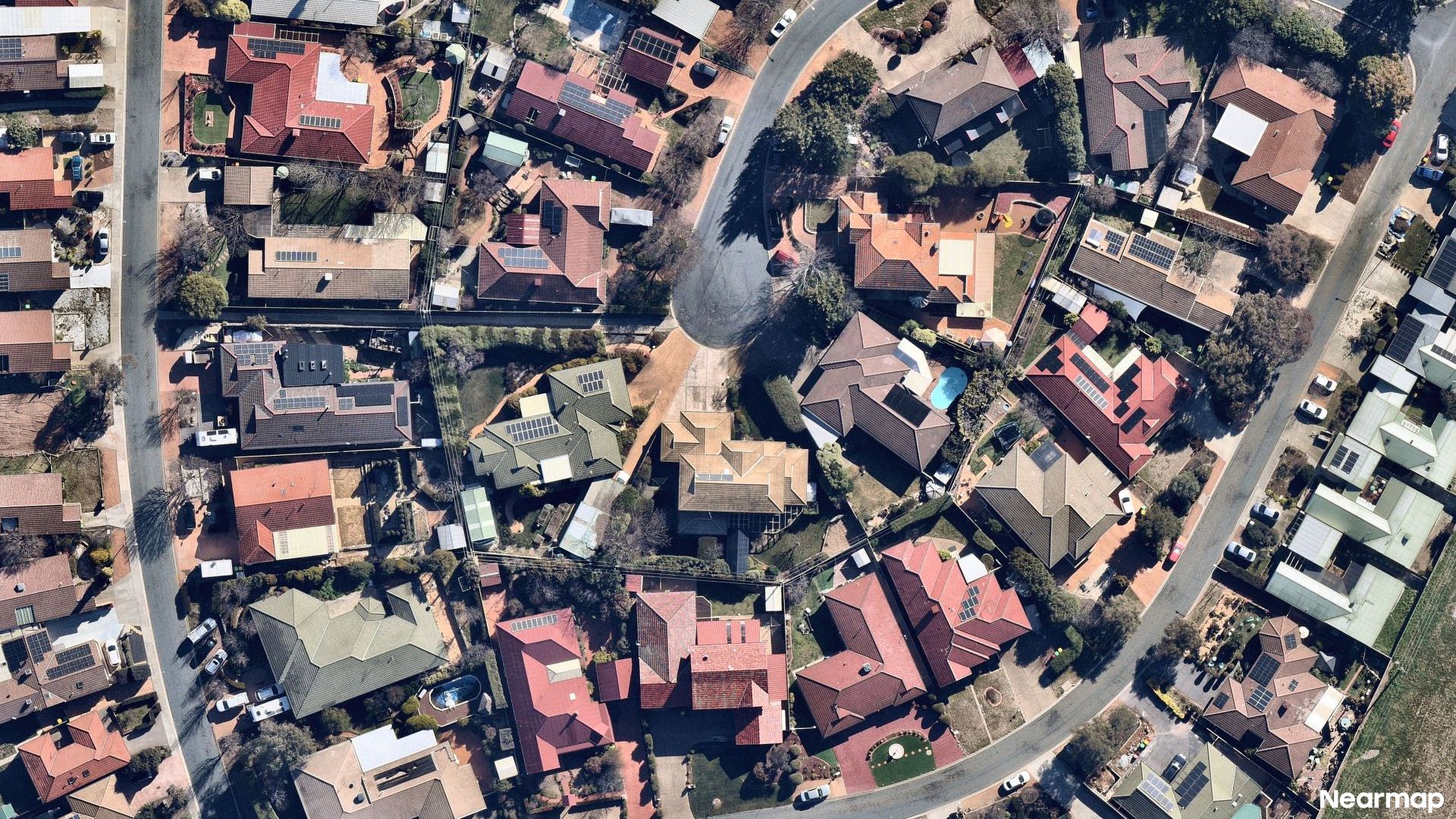Vertical aerial view