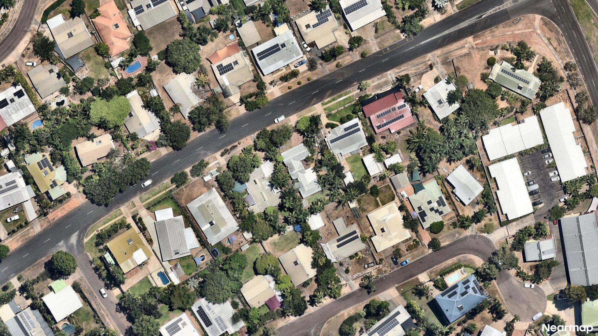 Vertical aerial view