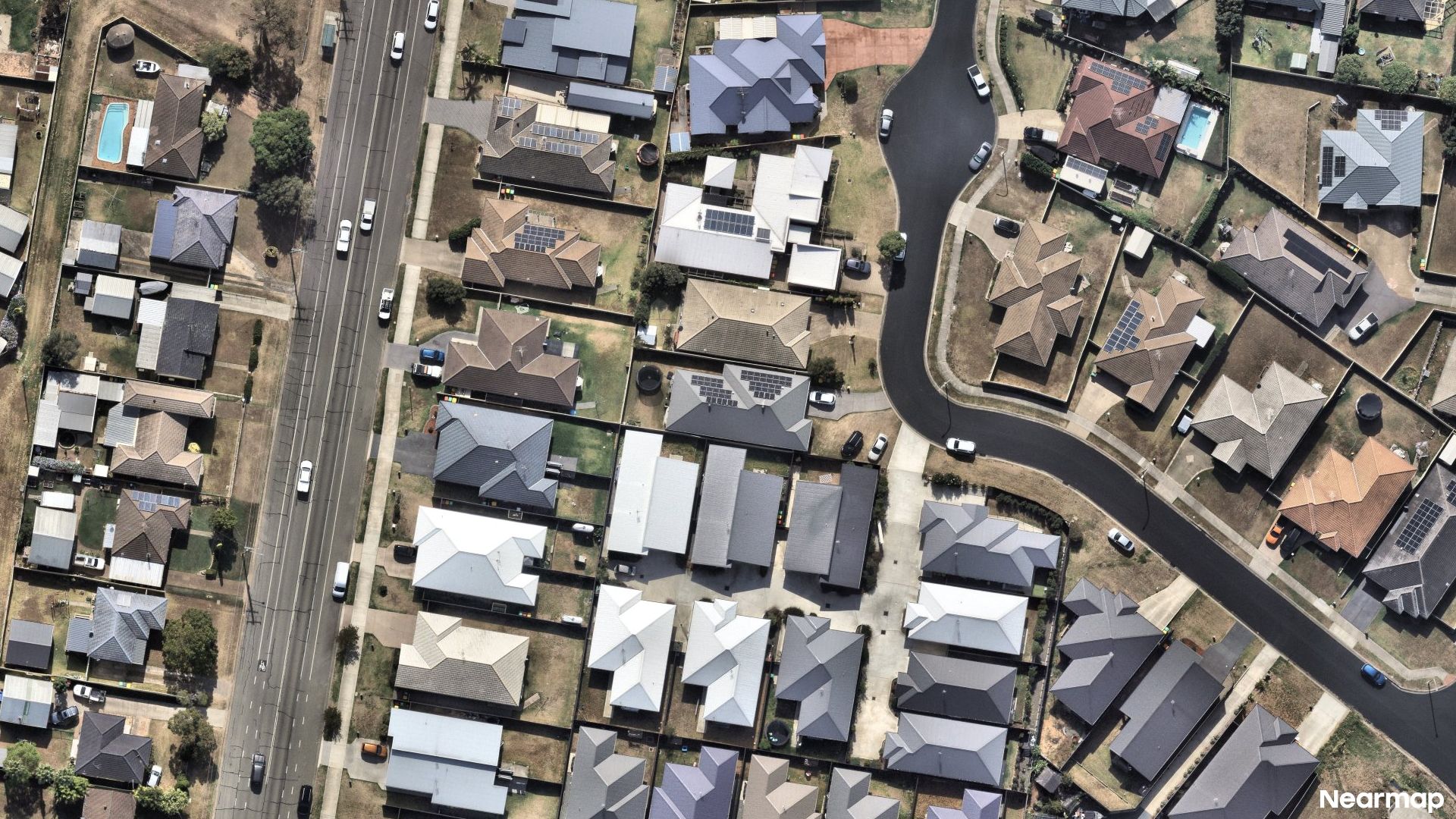 Vertical aerial view