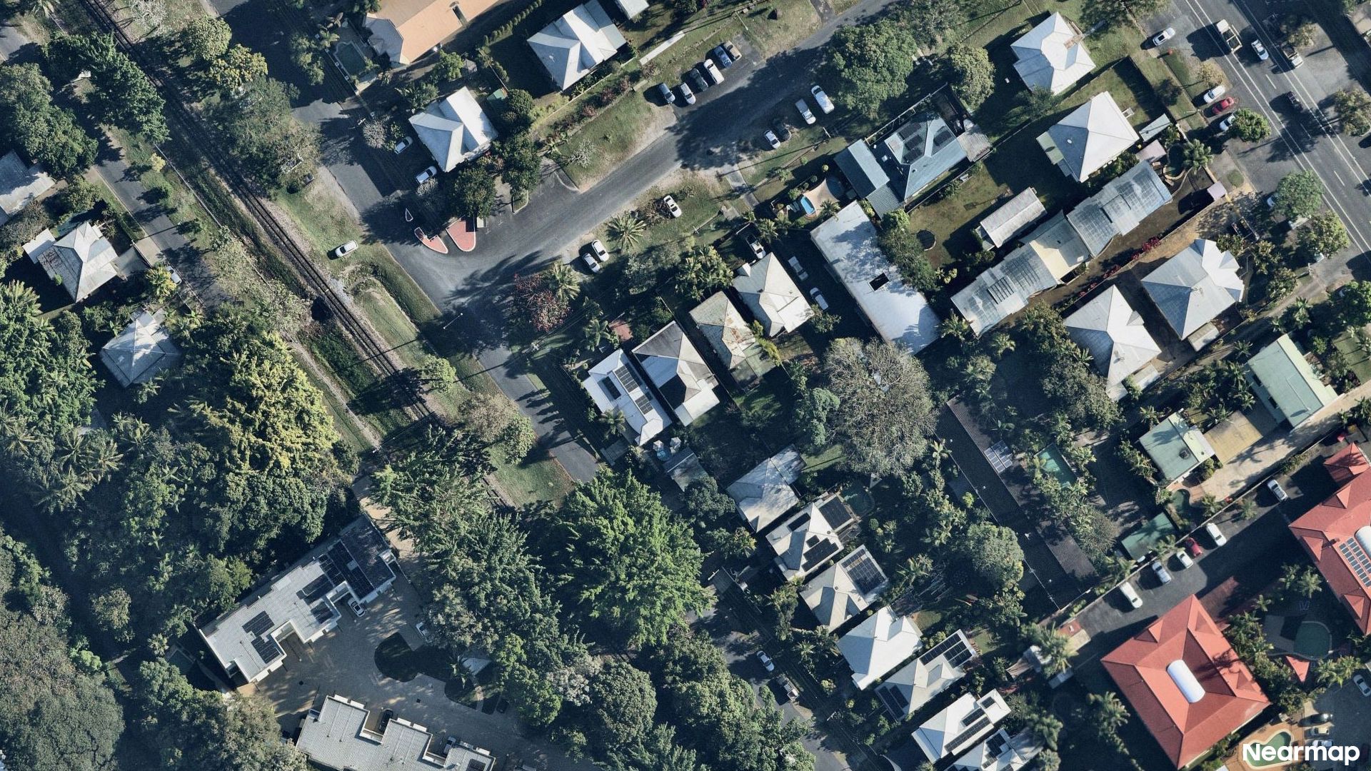 Vertical aerial view