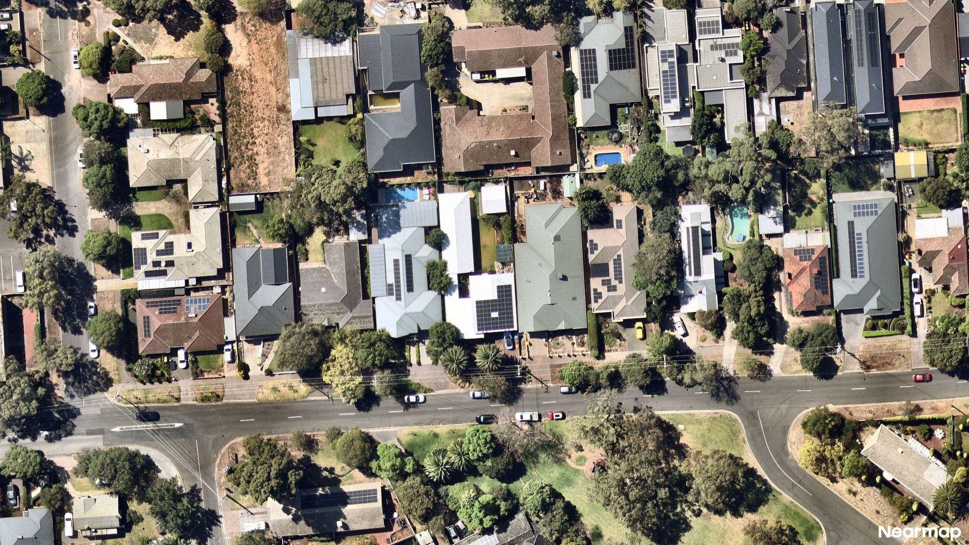 Vertical aerial view
