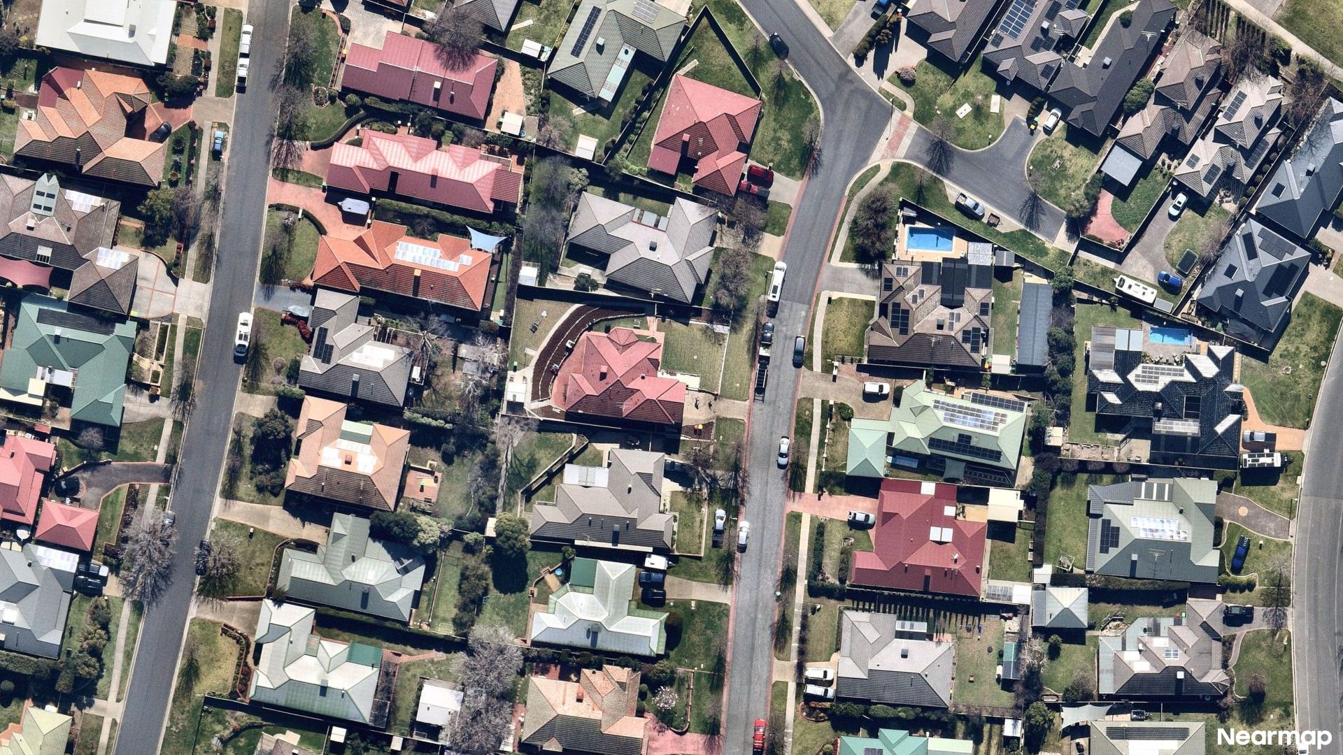 Vertical aerial view