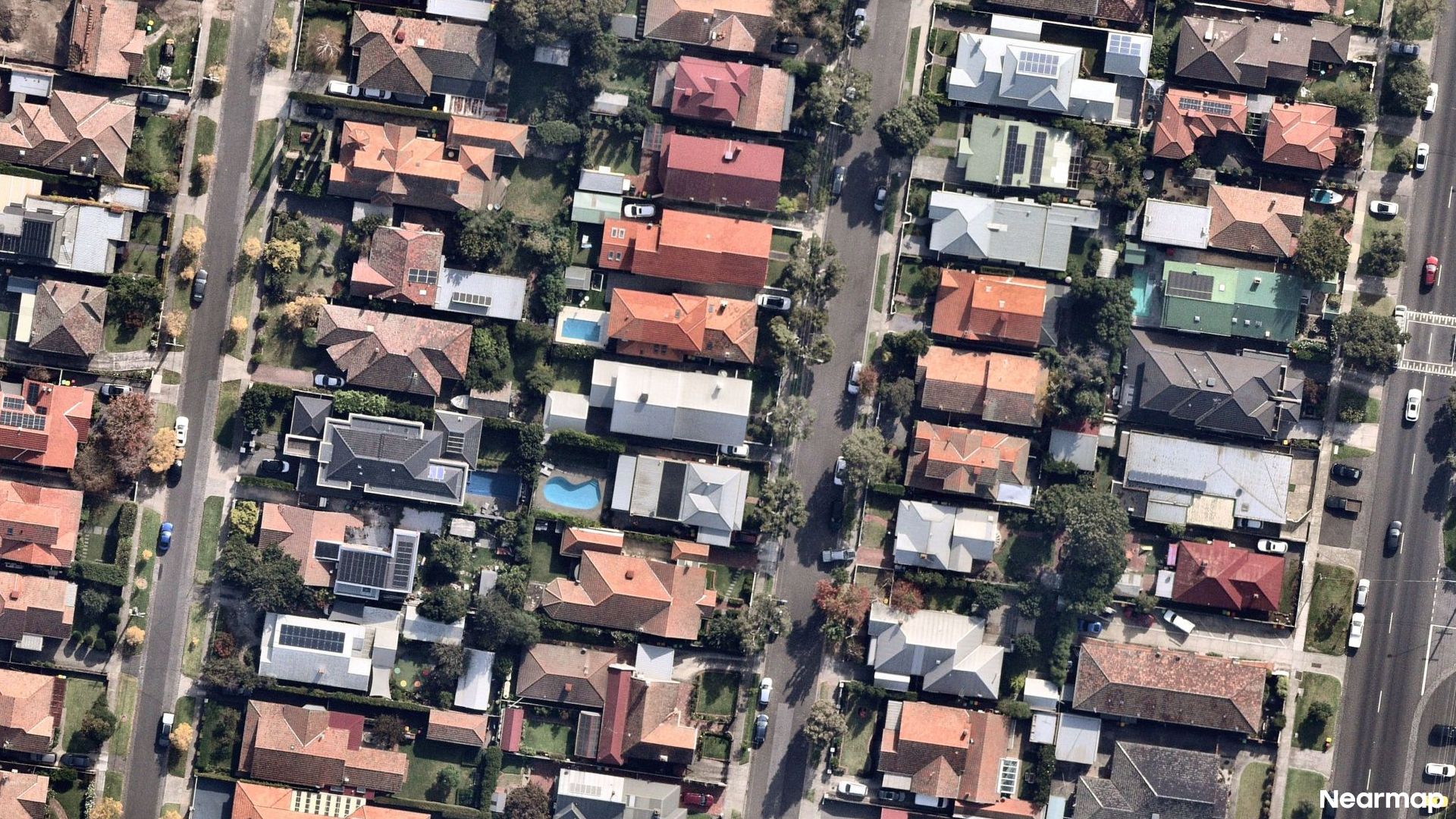 Vertical aerial view