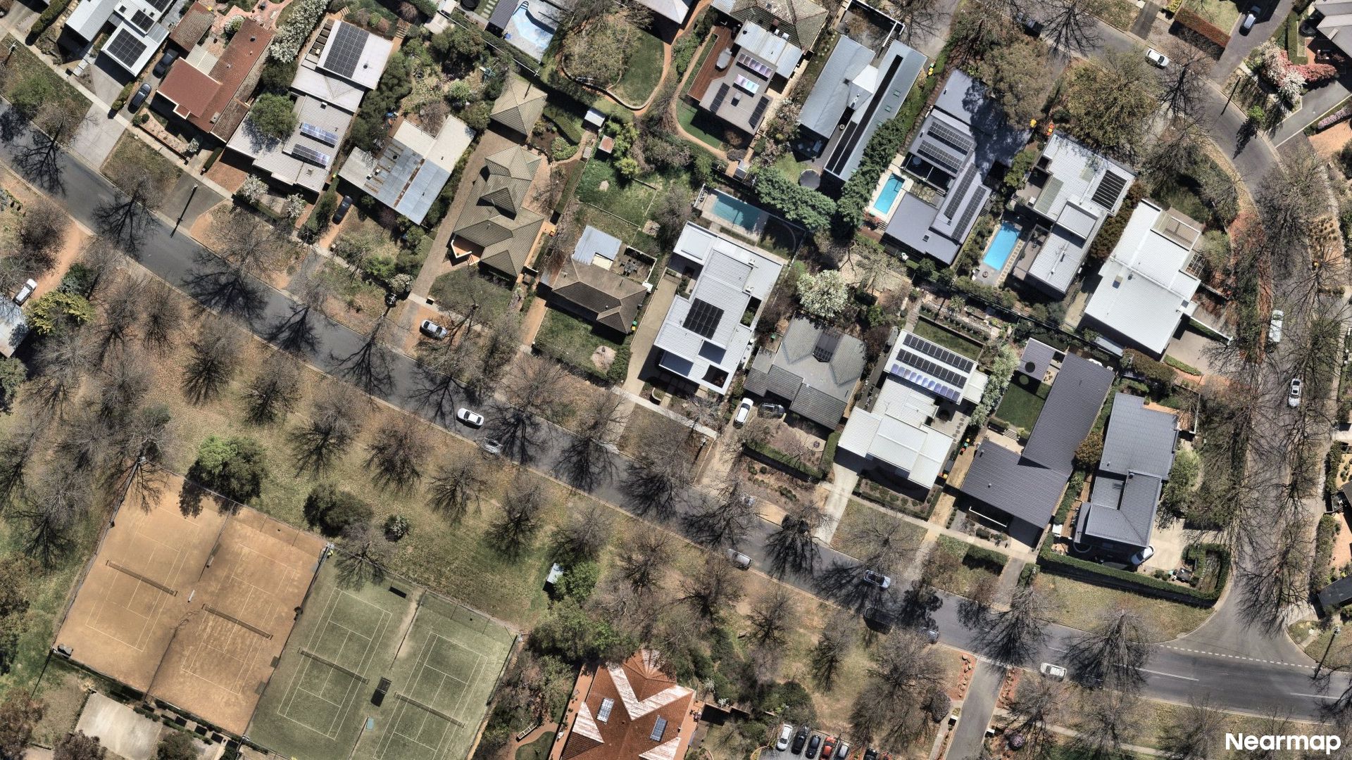Vertical aerial view
