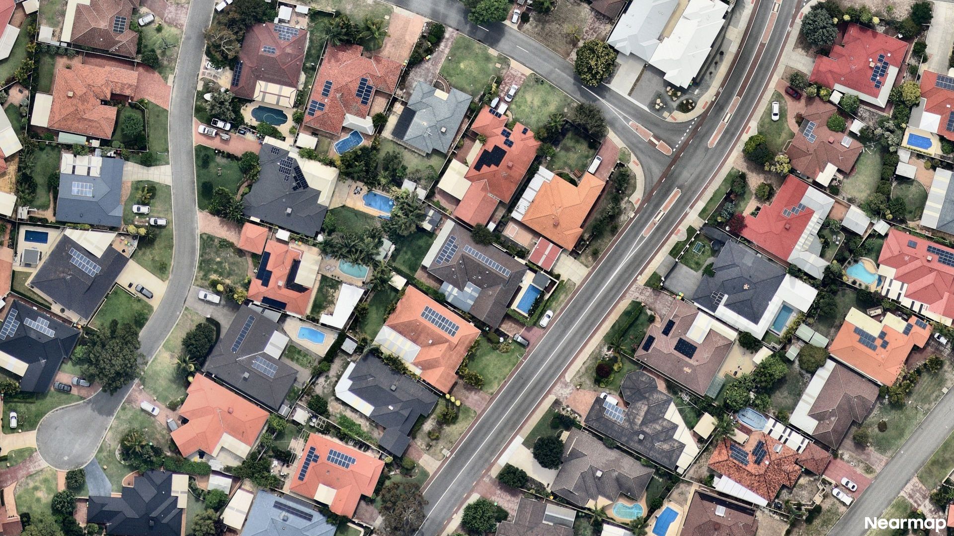 Vertical aerial view
