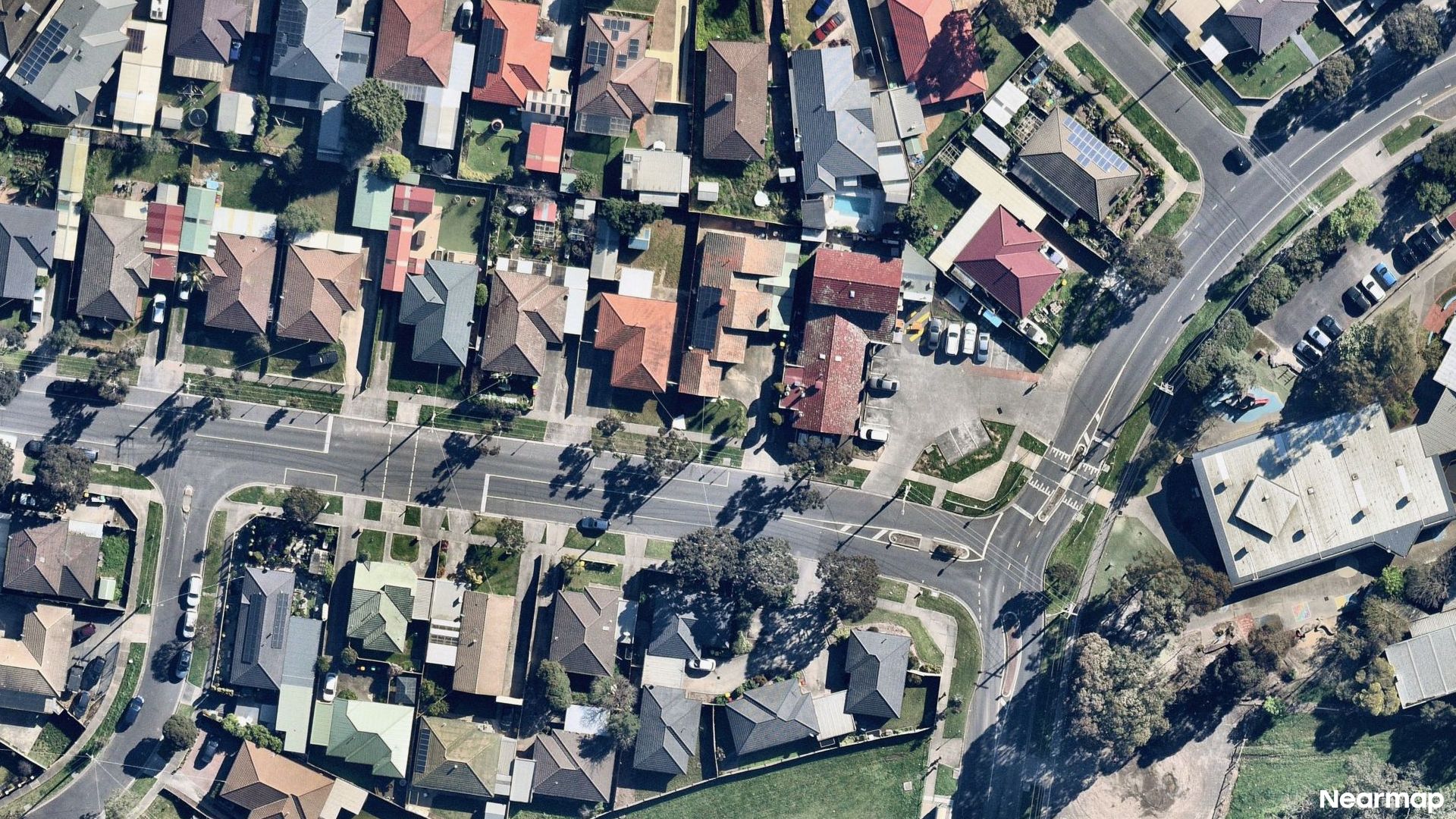 Vertical aerial view