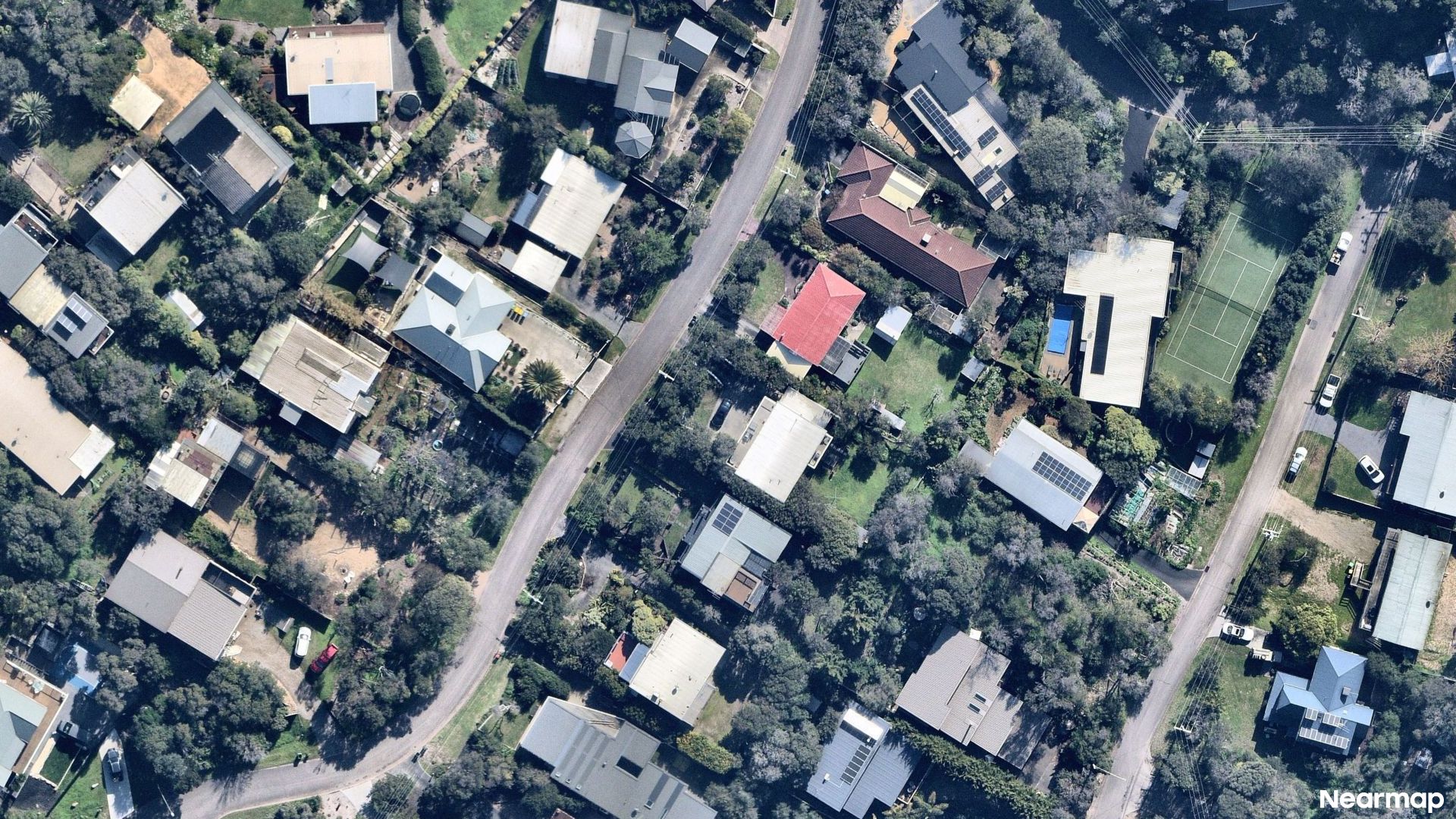 Vertical aerial view
