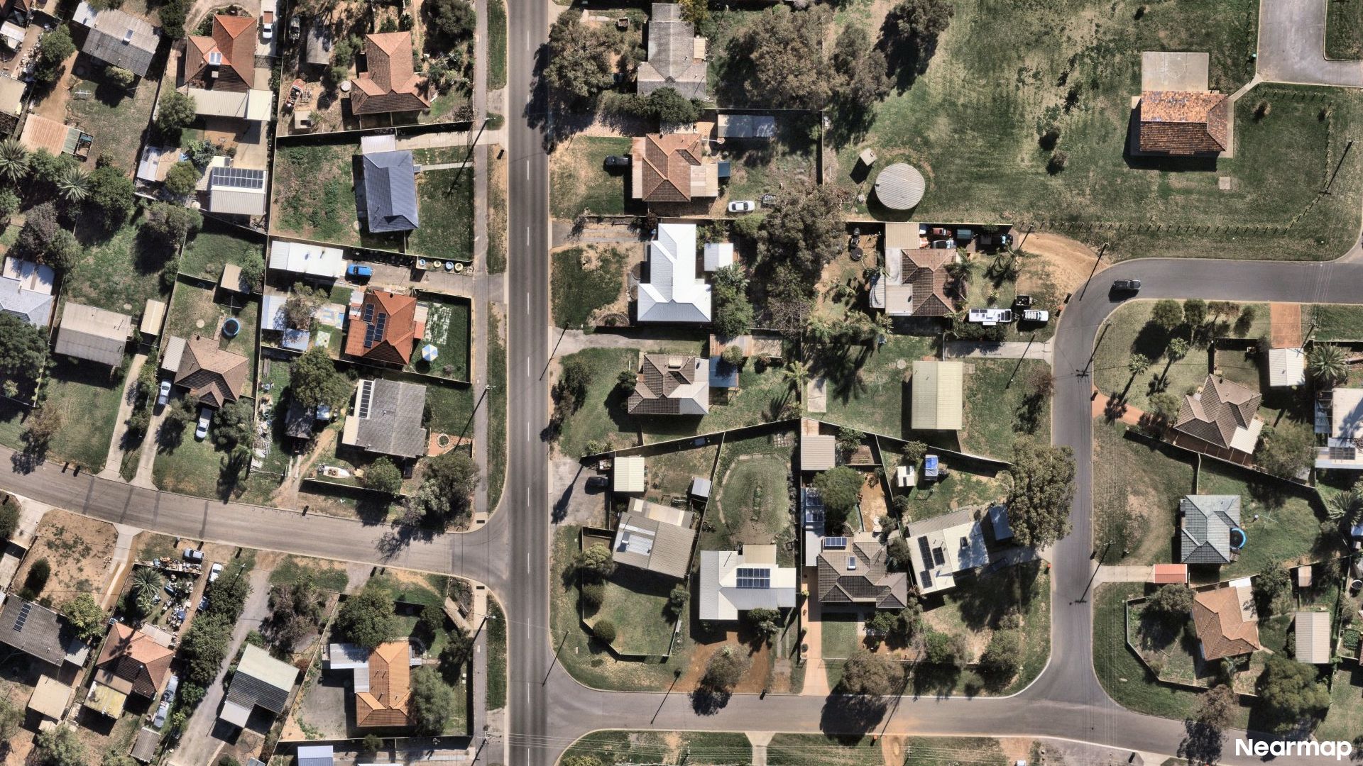 Vertical aerial view