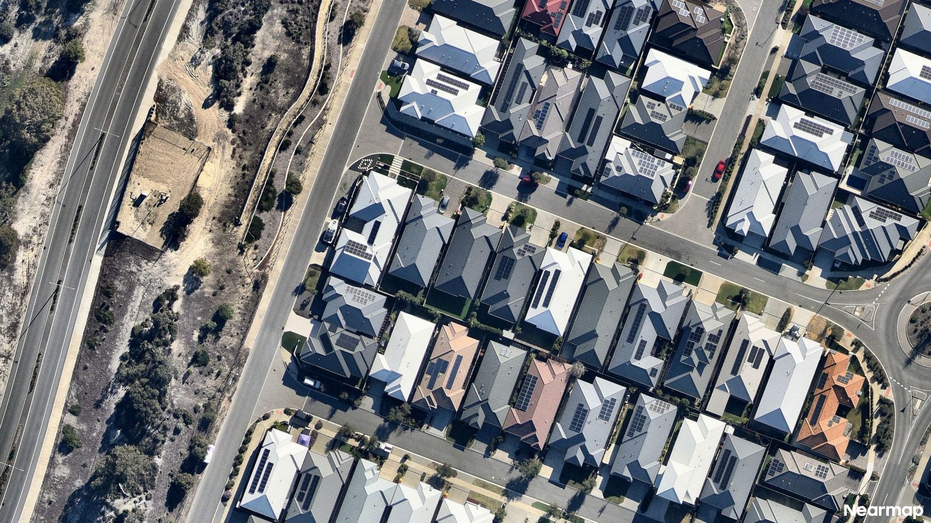 Vertical aerial view