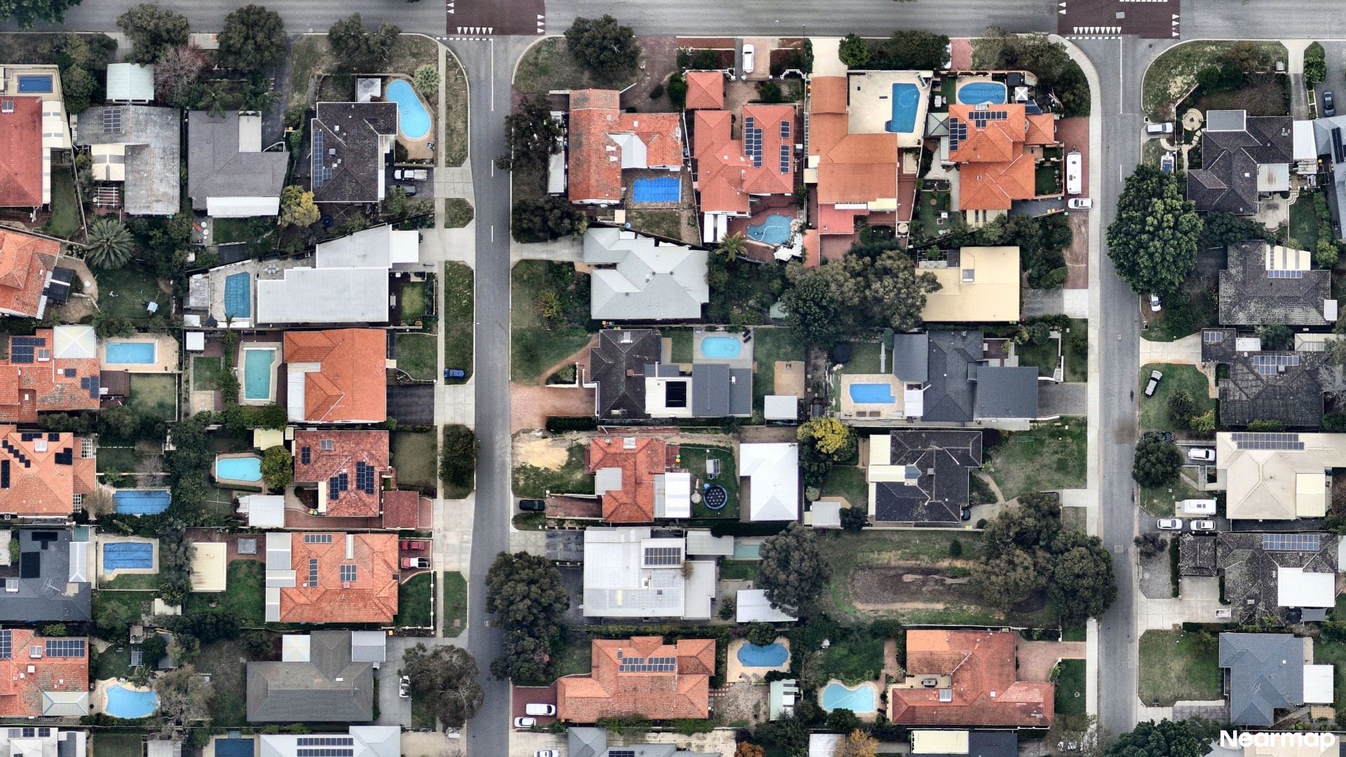 Vertical aerial view