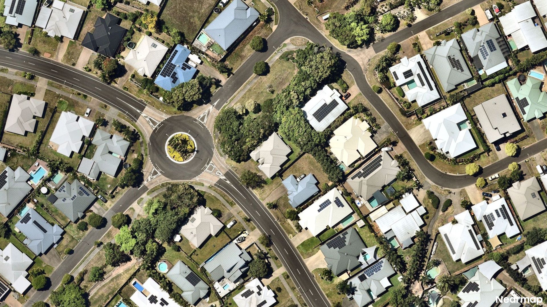 Vertical aerial view