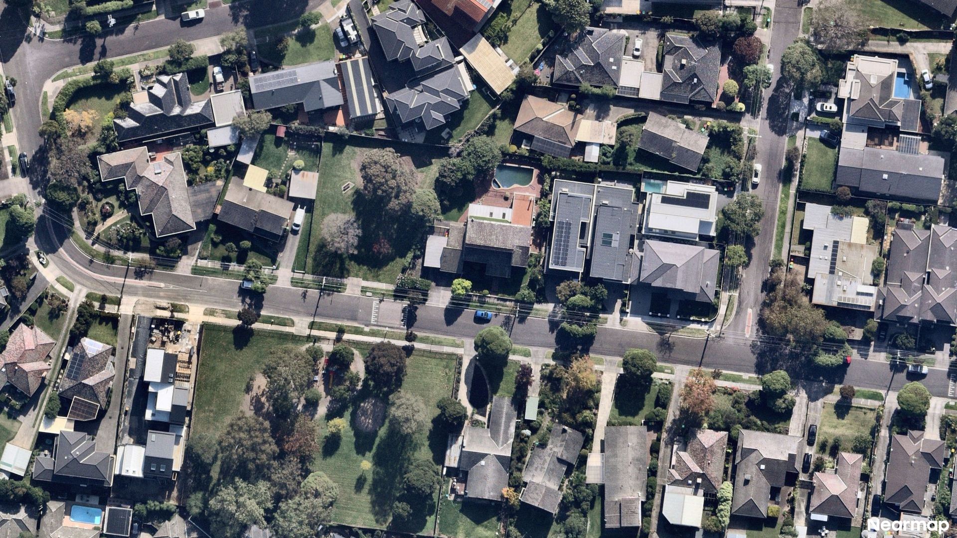 Vertical aerial view