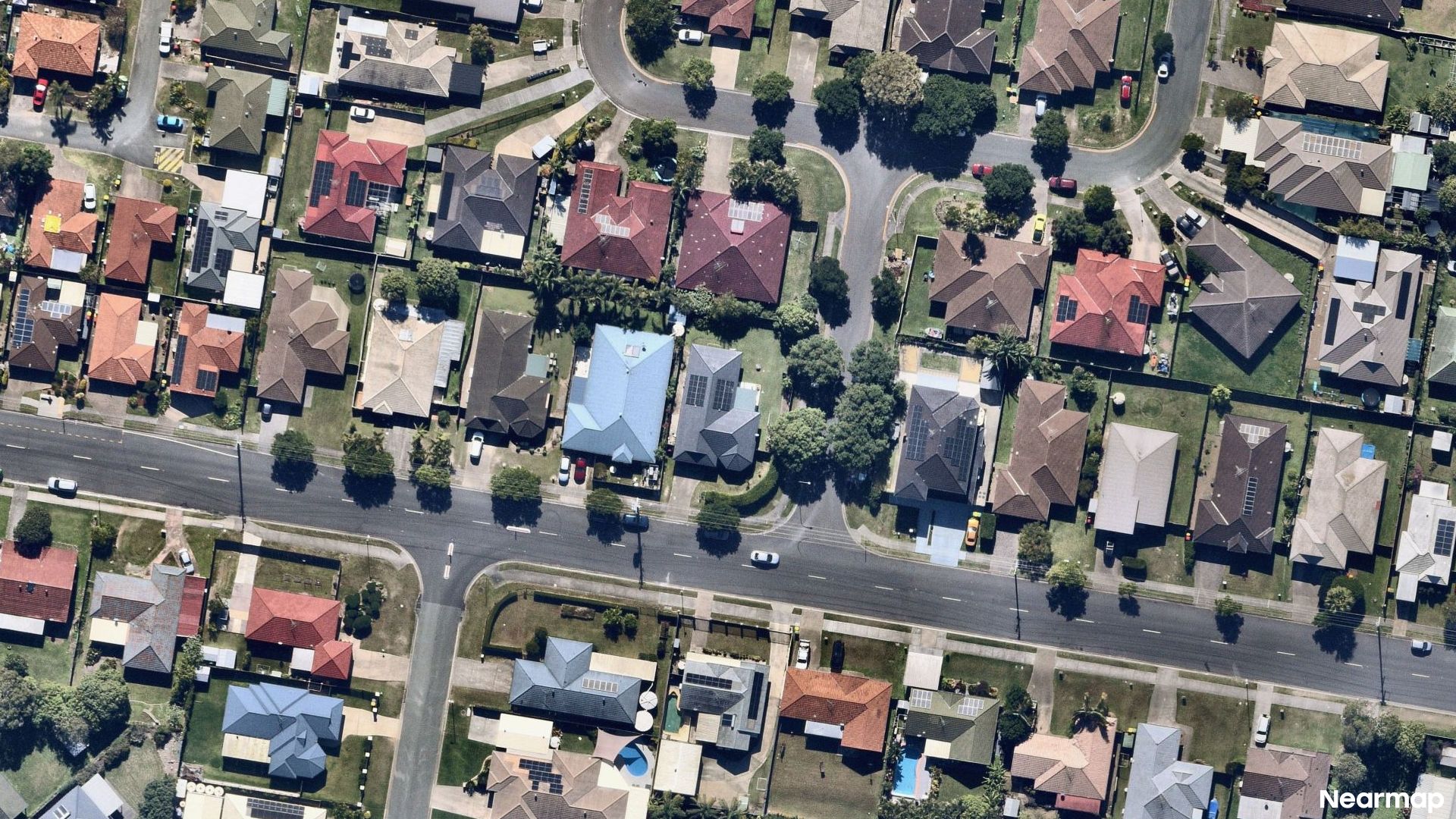 Vertical aerial view