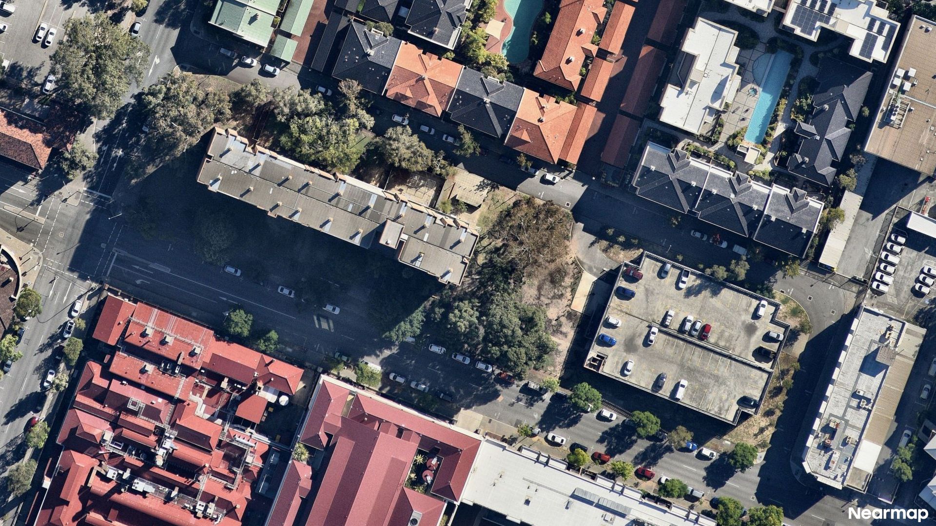Vertical aerial view