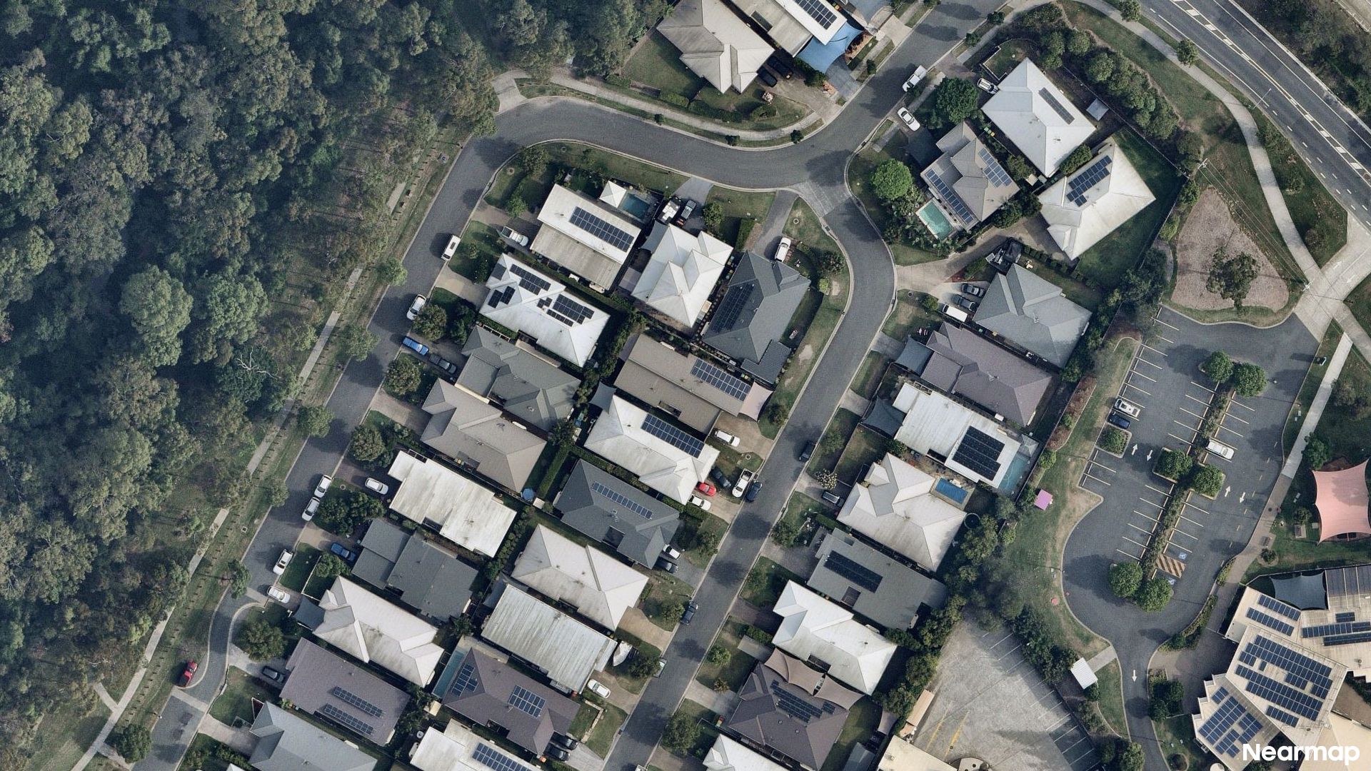 Vertical aerial view