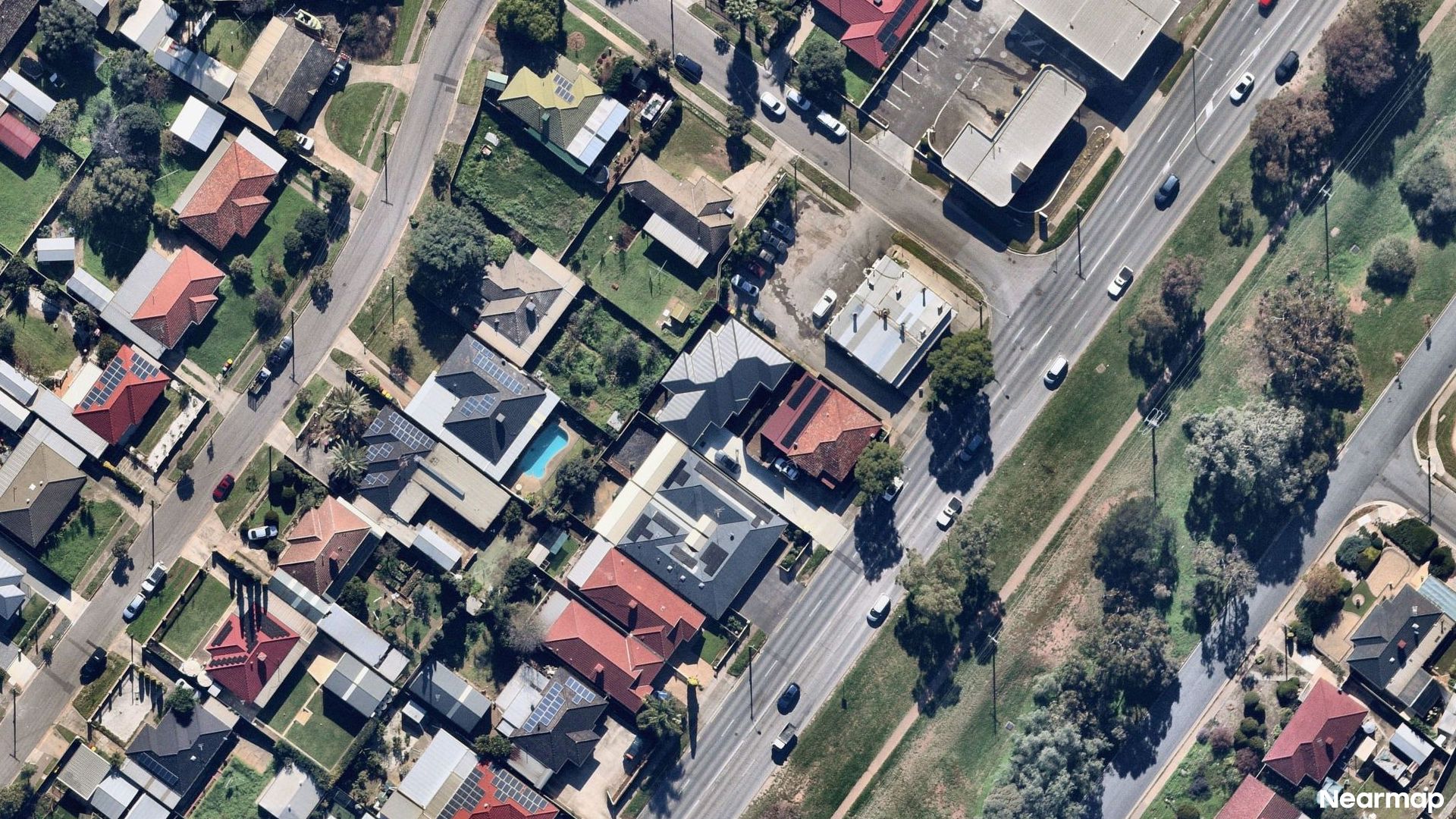 Vertical aerial view