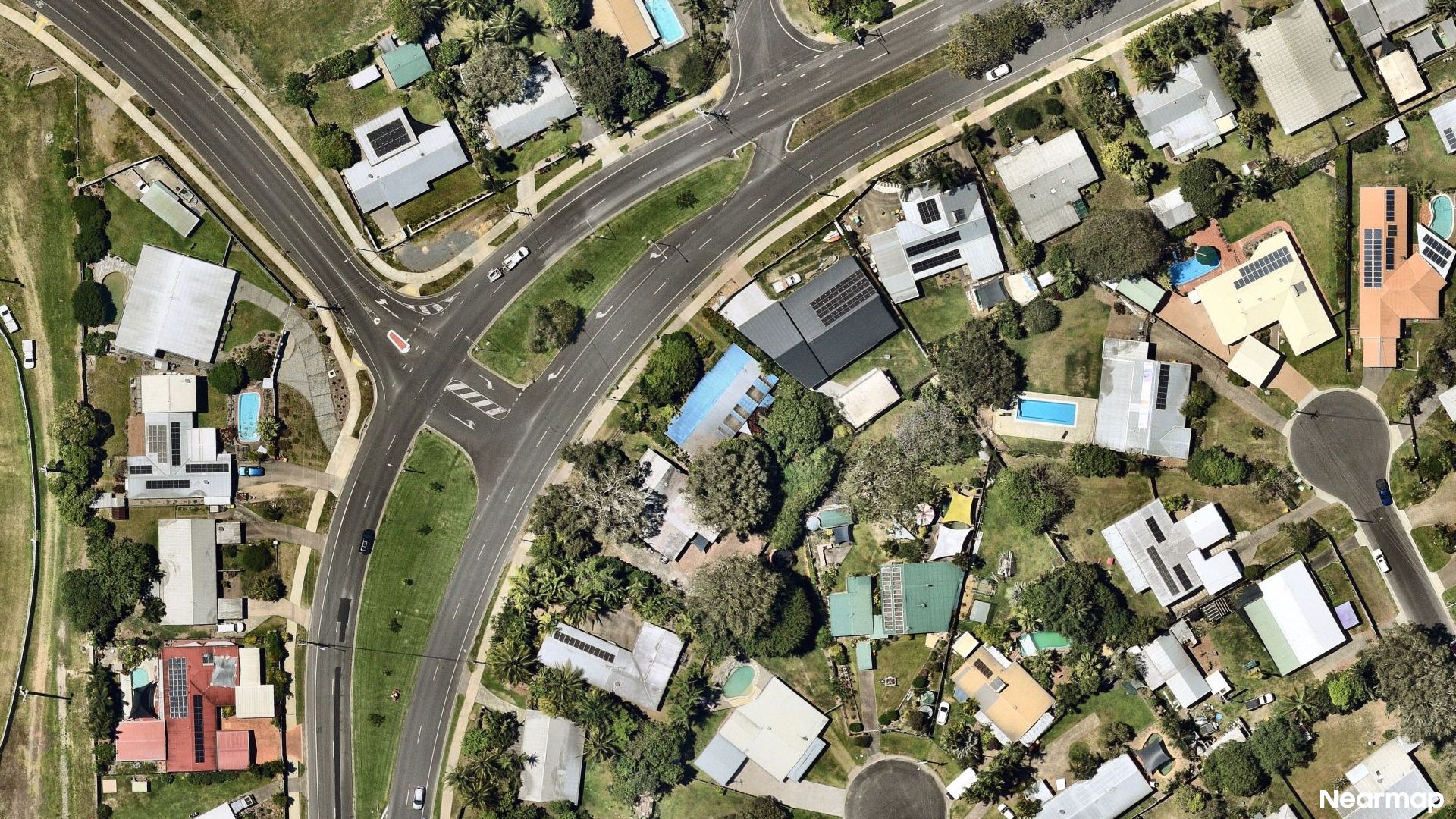 Vertical aerial view