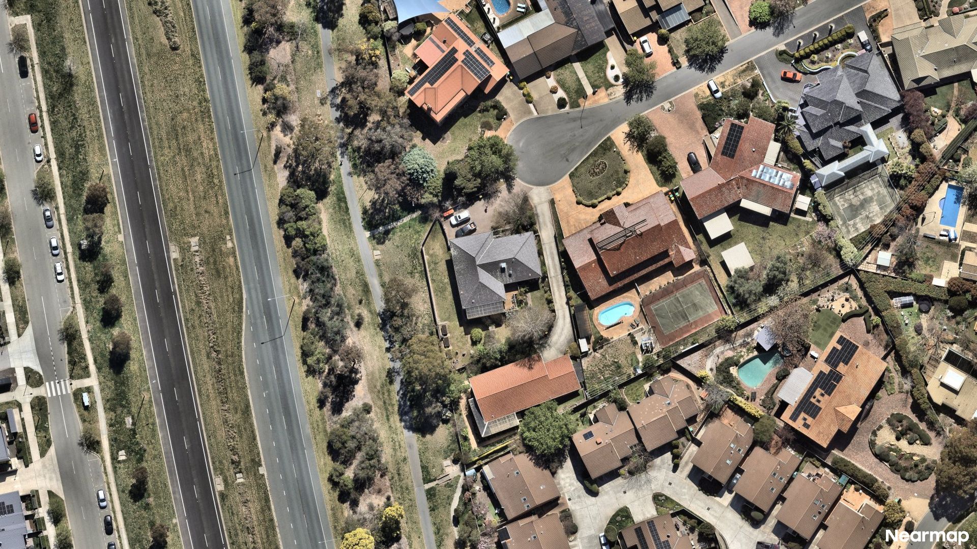 Vertical aerial view