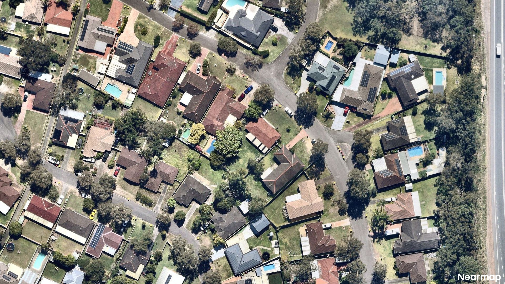 Vertical aerial view