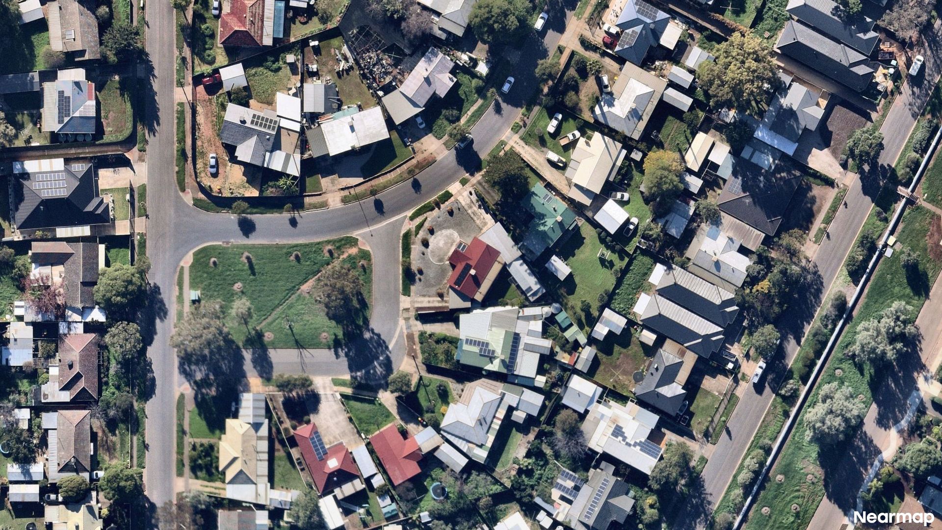 Vertical aerial view