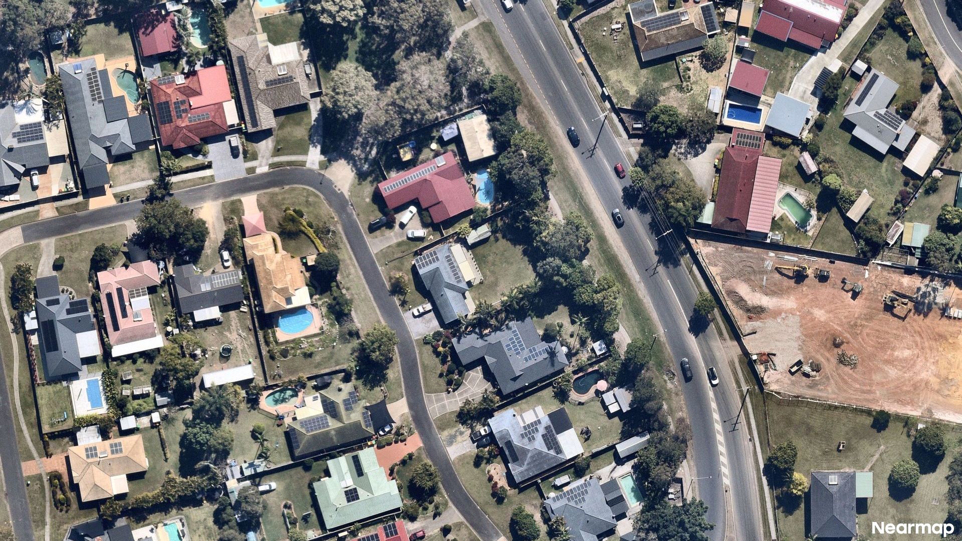 Vertical aerial view