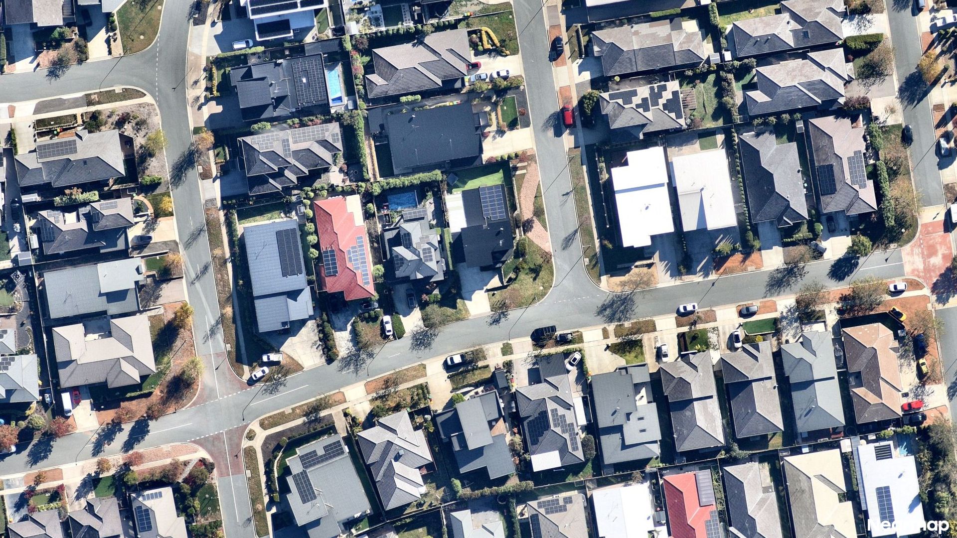 Vertical aerial view