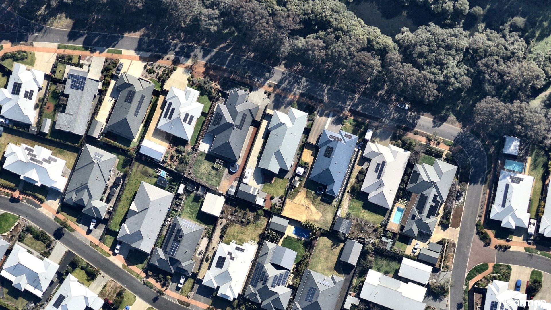 Vertical aerial view